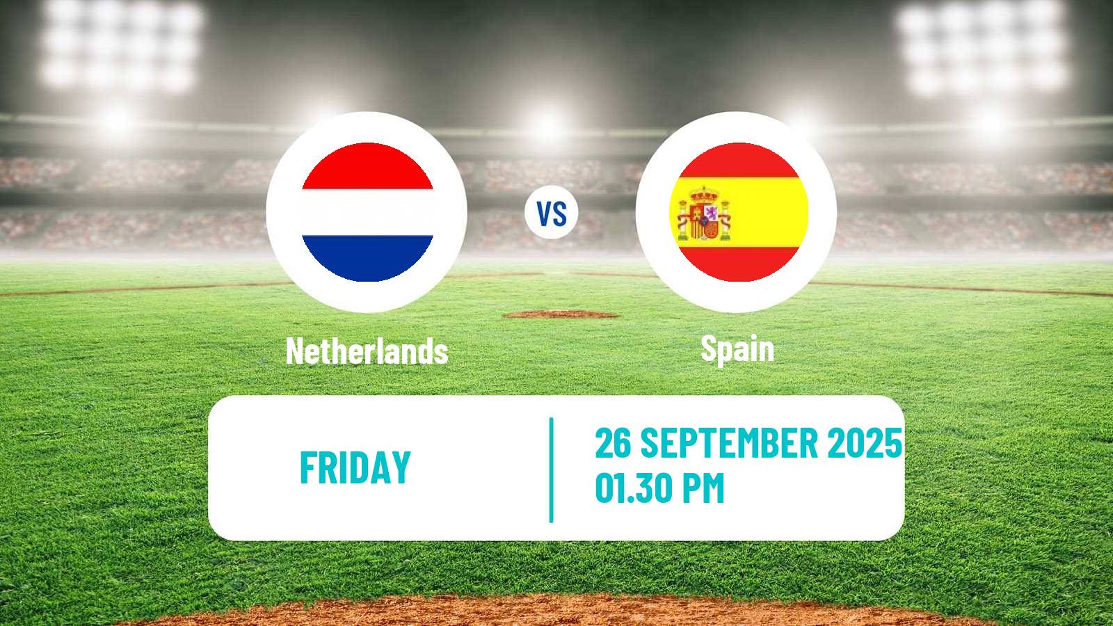 Baseball European Championship Baseball Netherlands - Spain