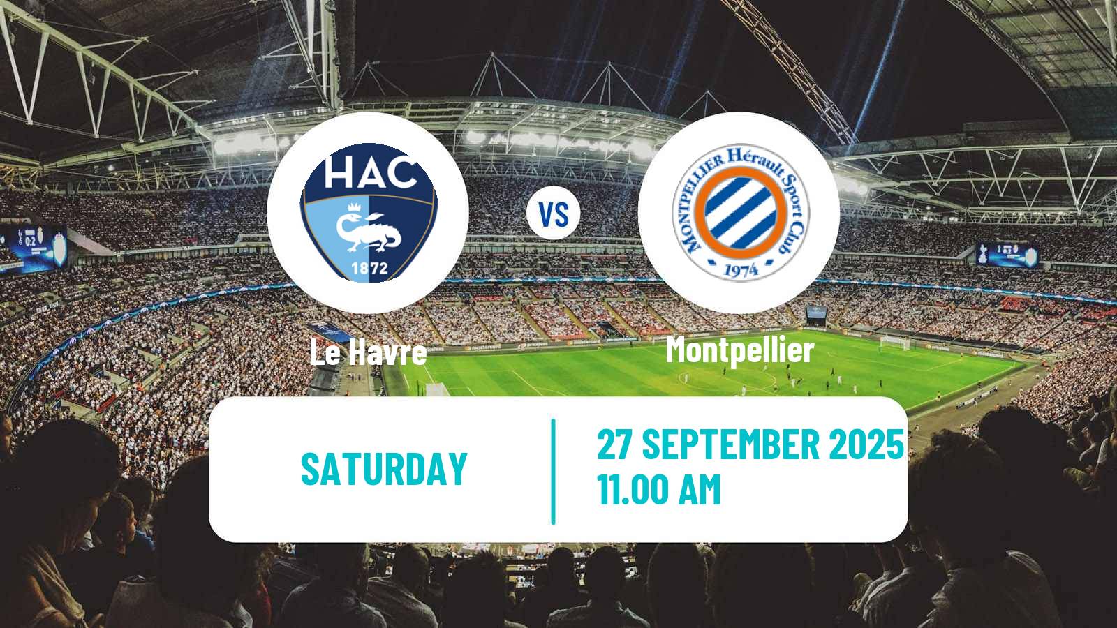 Football French Division 1 Women Le Havre - Montpellier