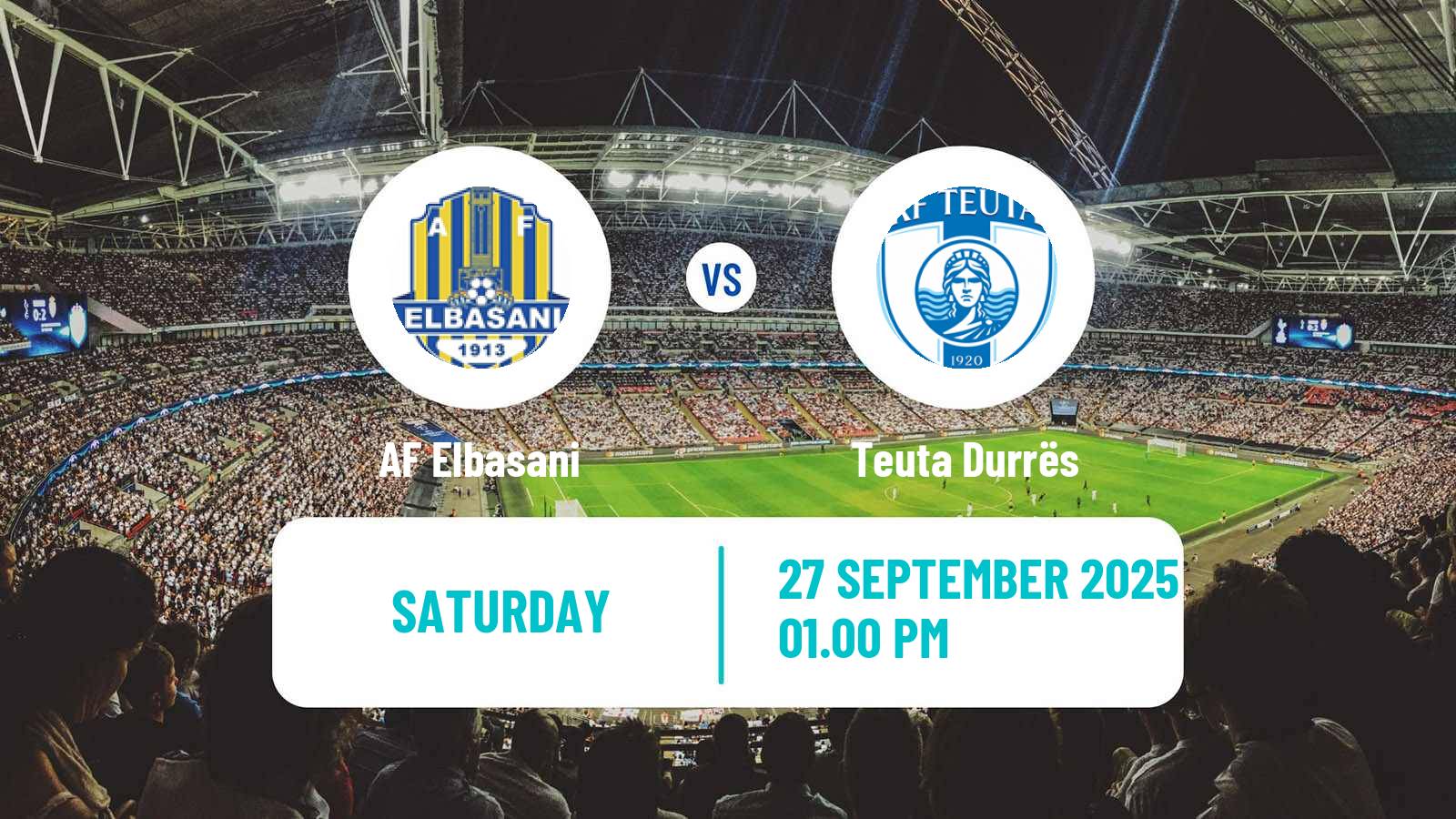 Football Albanian Super League AF Elbasani - Teuta Durrës
