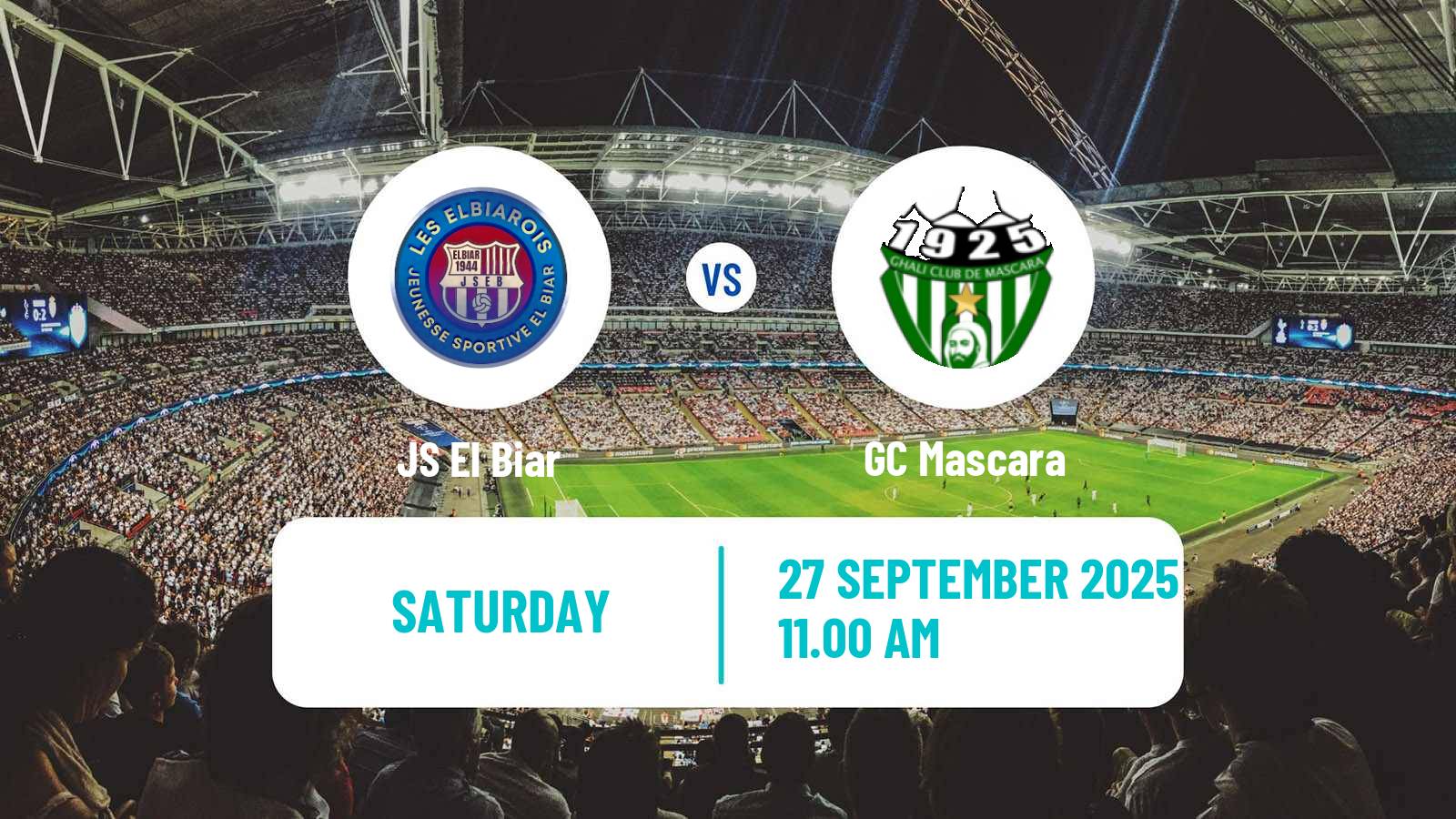 Football Algerian Ligue 2 El Biar - GC Mascara