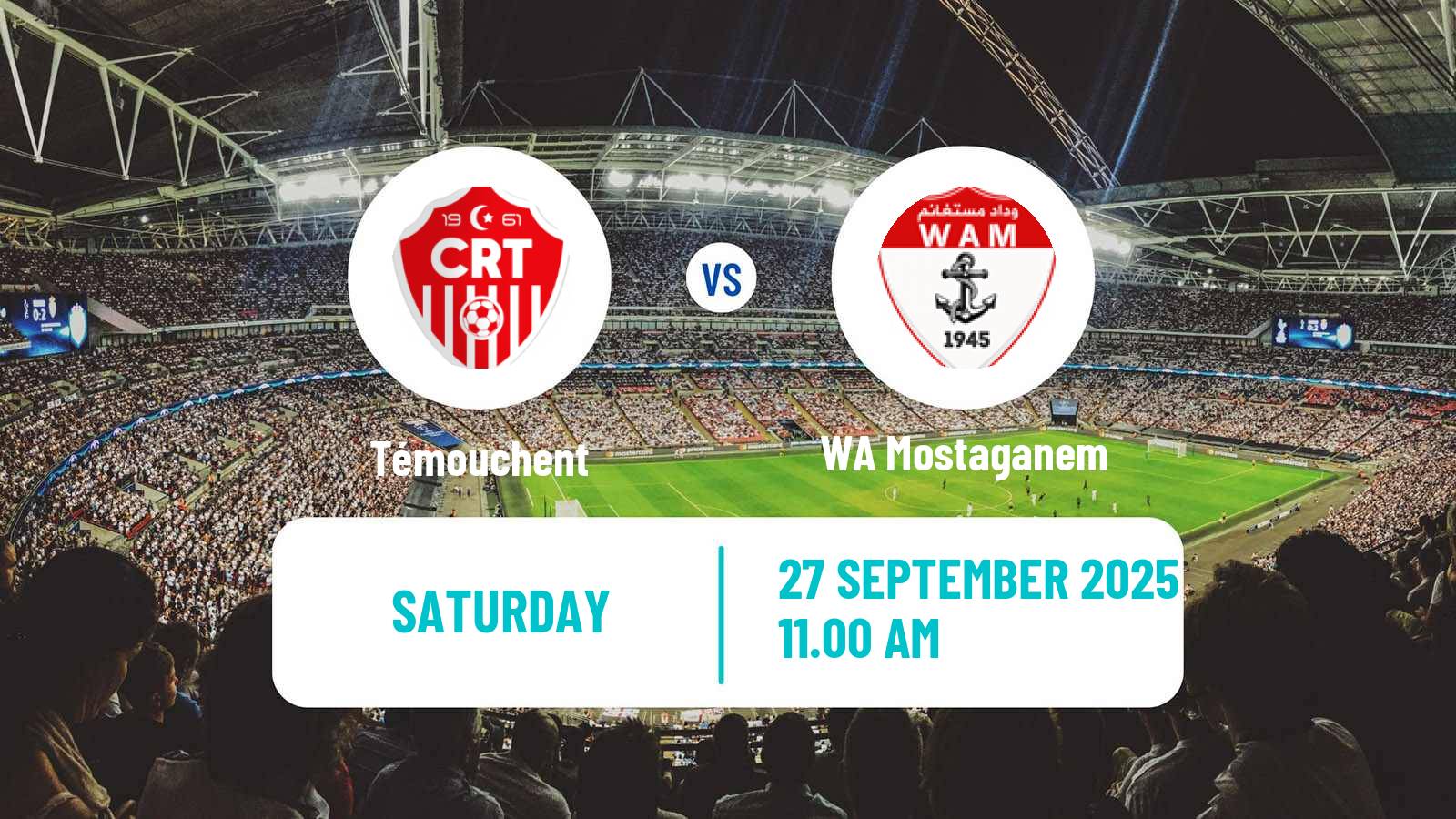 Football Algerian Ligue 2 Témouchent - WA Mostaganem