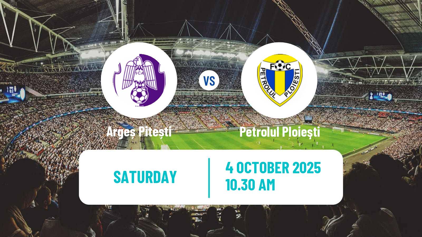 Football Romanian Liga 1 Argeș Pitești - Petrolul Ploieşti