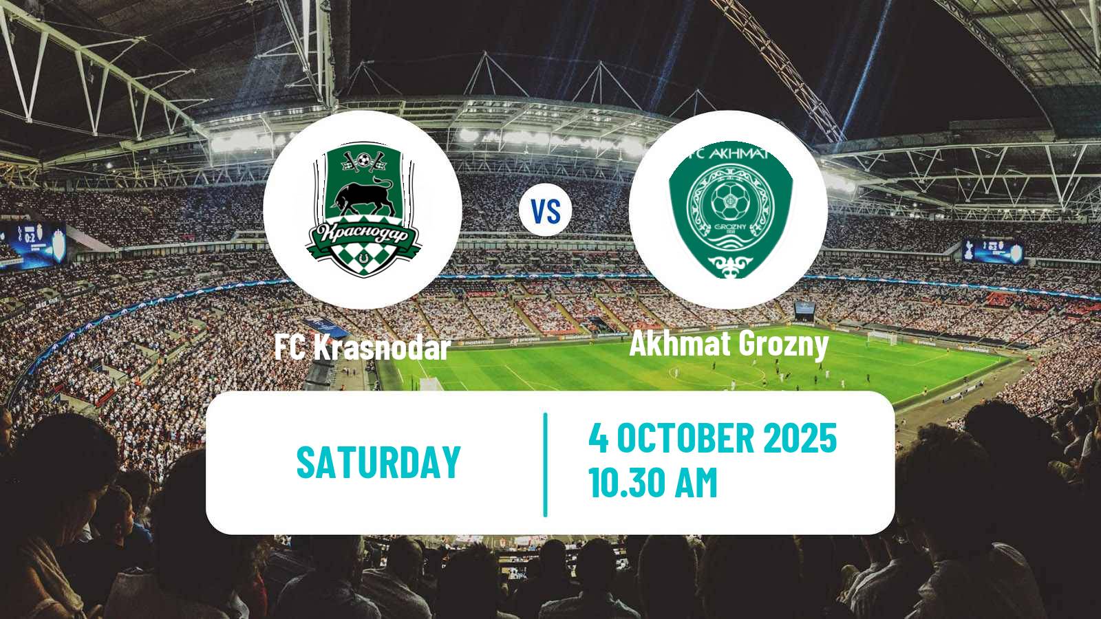 Football Russian Premier League Krasnodar - Akhmat Grozny