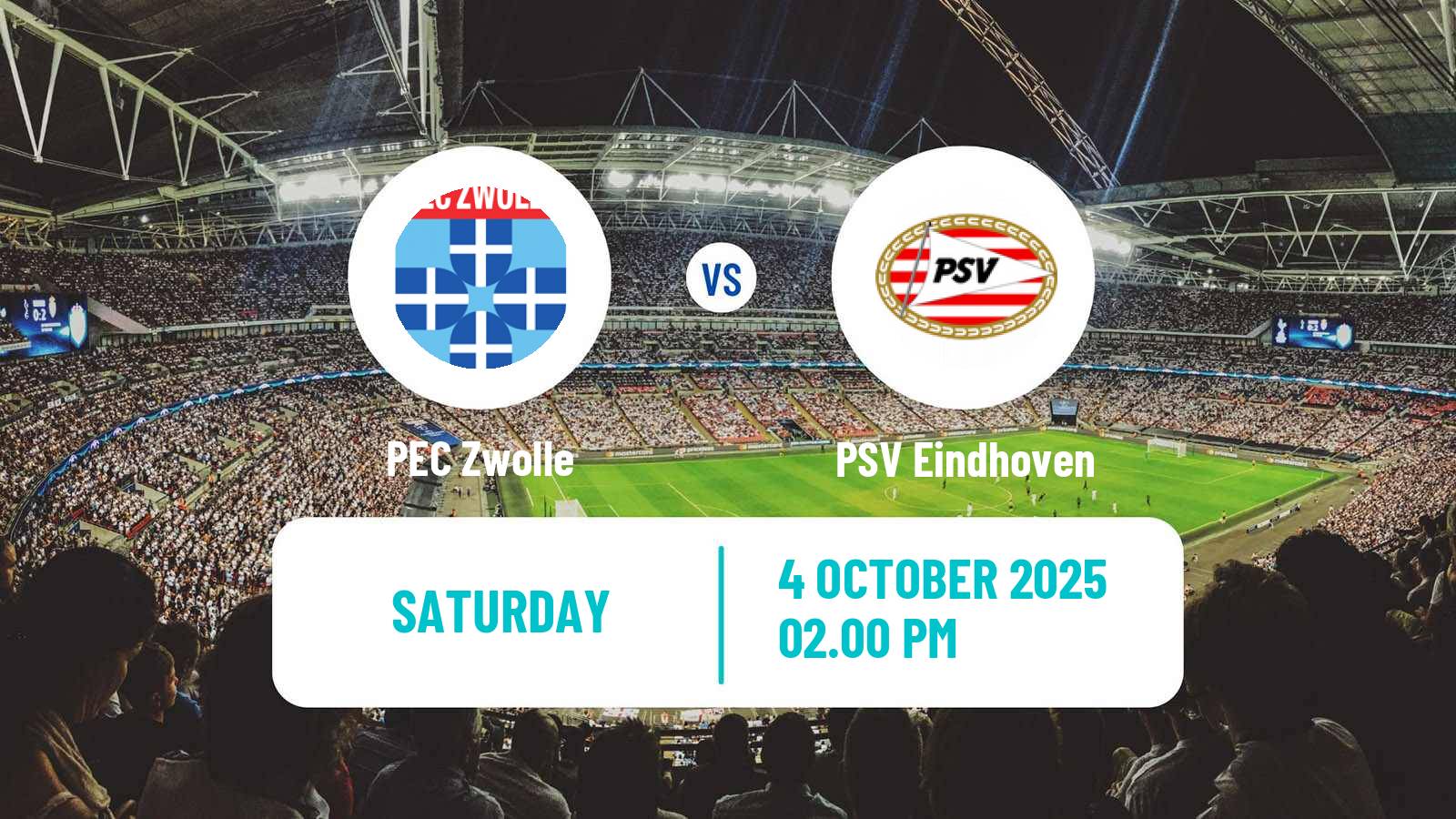 Football Dutch Eredivisie Zwolle - PSV Eindhoven