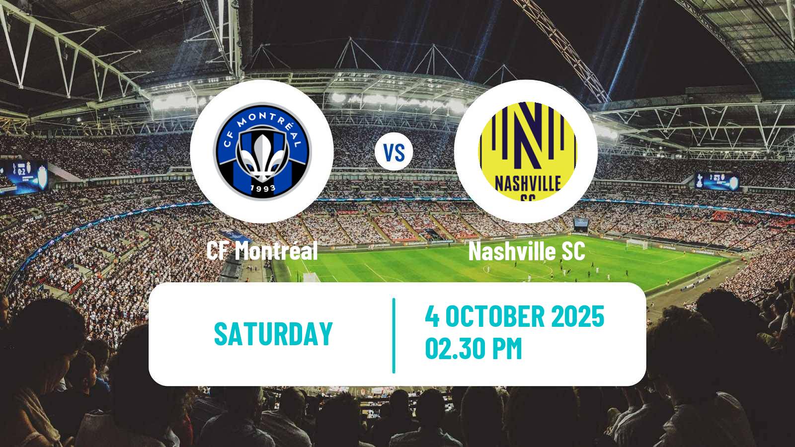 Football MLS CF Montréal - Nashville SC