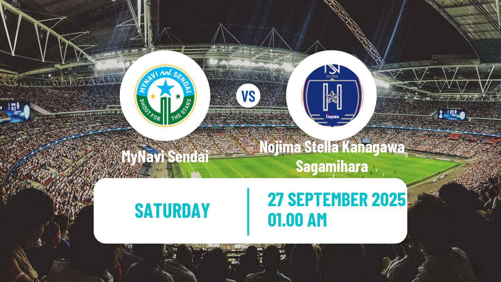 Football Japan WE League Women MyNavi Sendai - Nojima Stella Kanagawa Sagamihara
