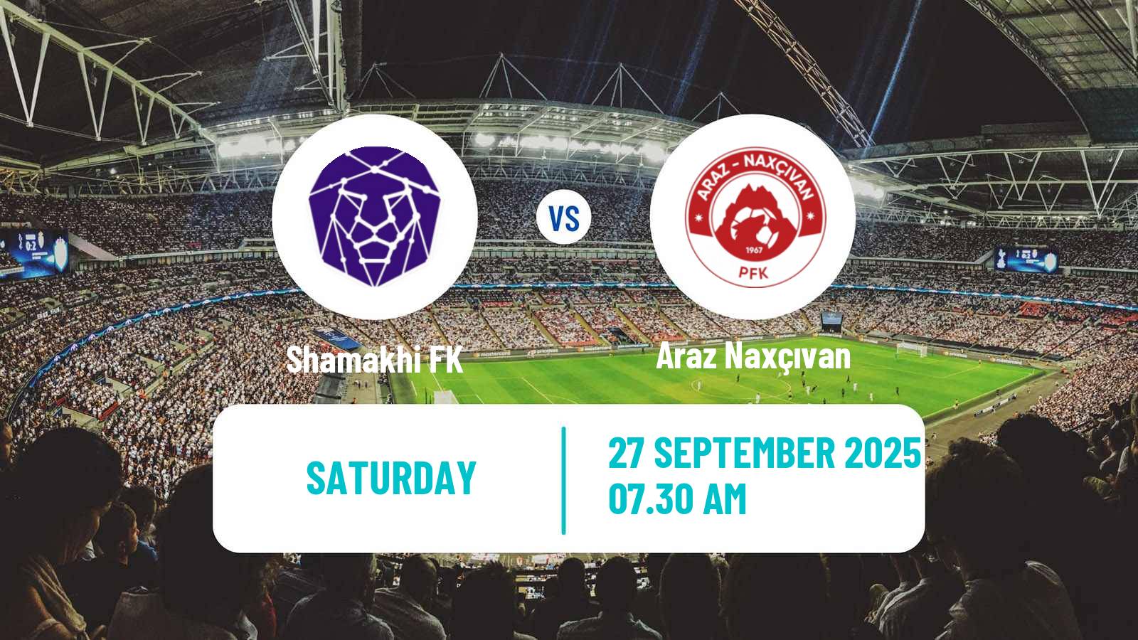 Football Azerbaijan Premier League Shamakhi - Araz Naxçıvan