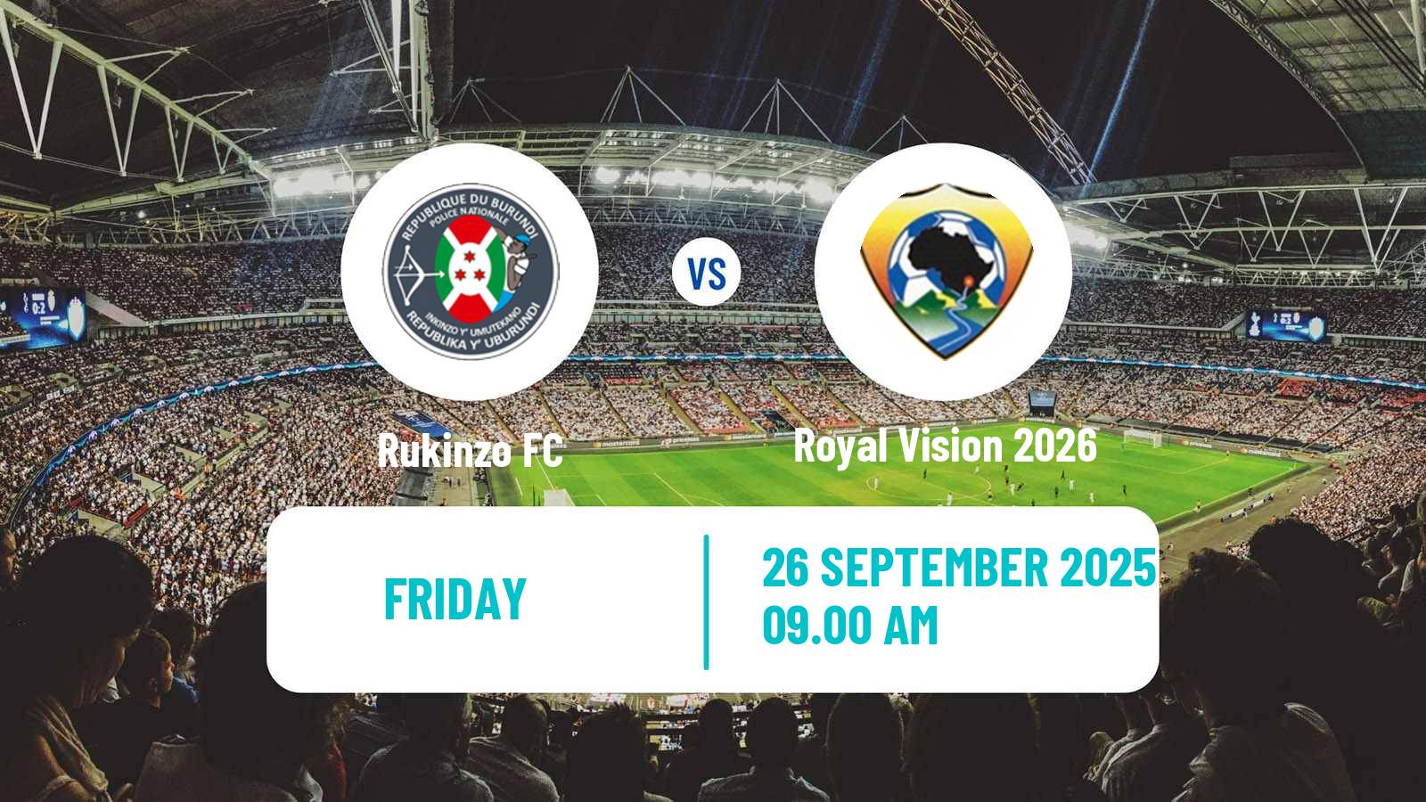 Football Burundi Premier League Rukinzo - Royal Vision 2026