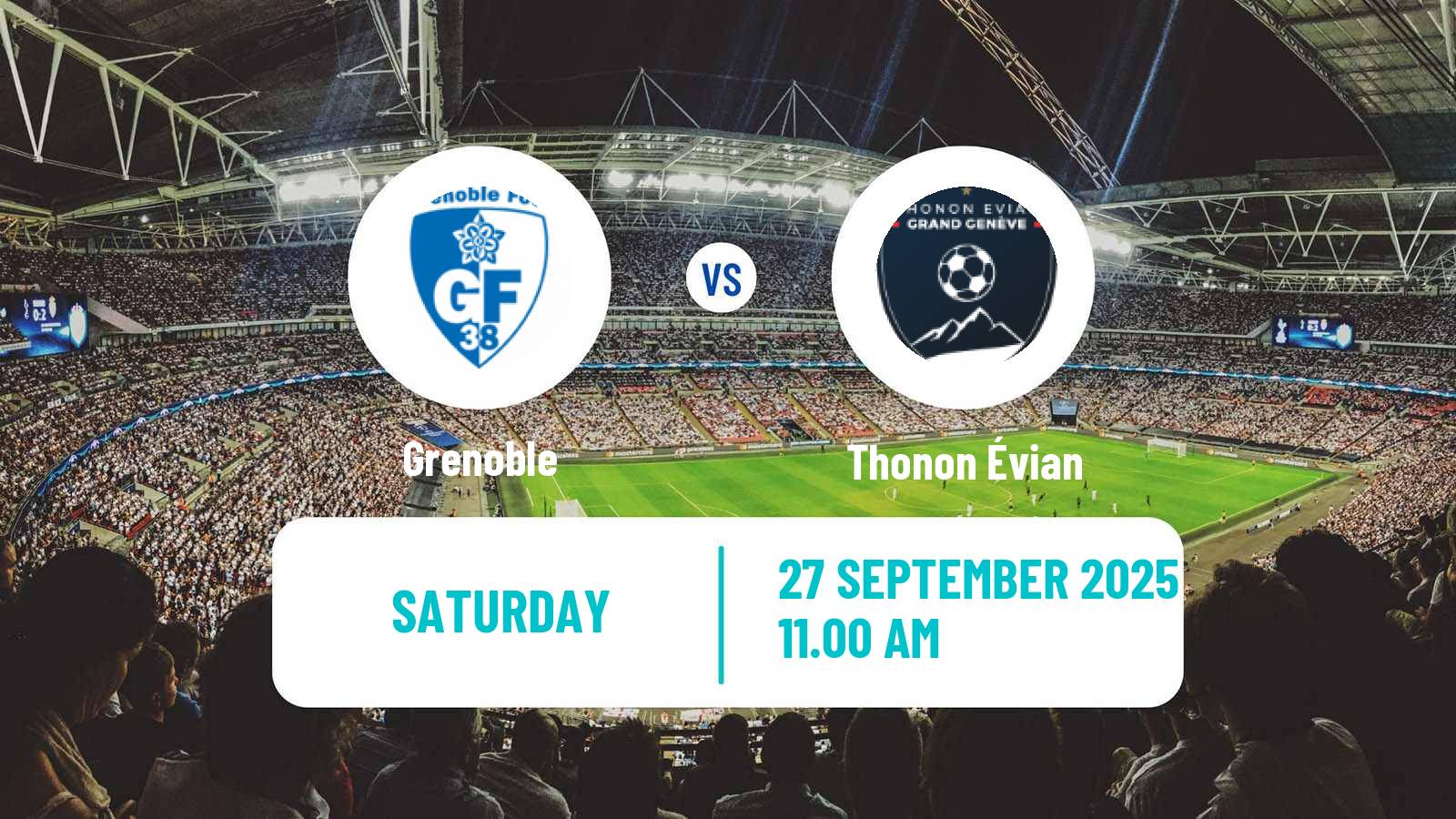 Football French Division 2 Women Grenoble - Thonon Évian