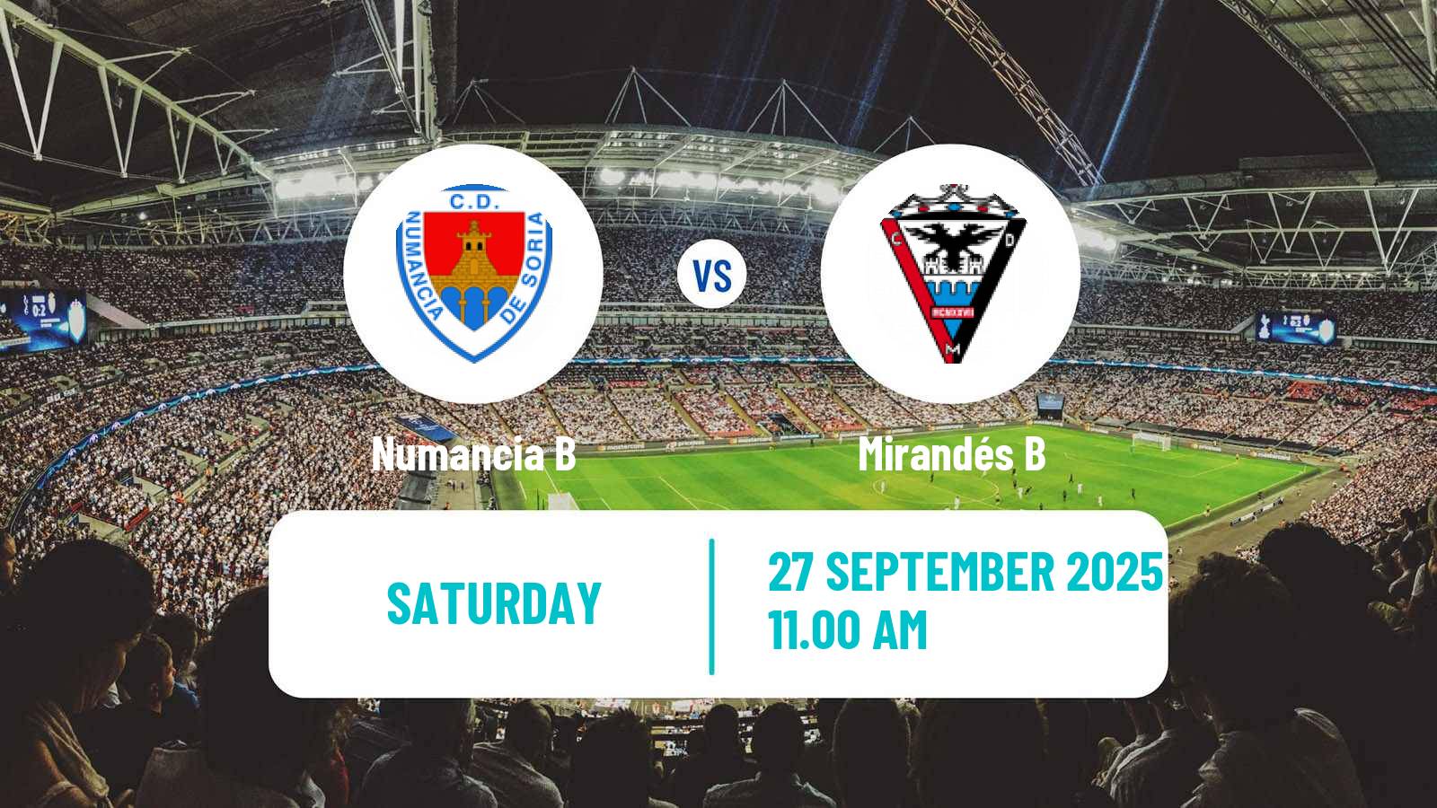 Football Spanish Tercera RFEF - Group 8 Numancia B - Mirandés B
