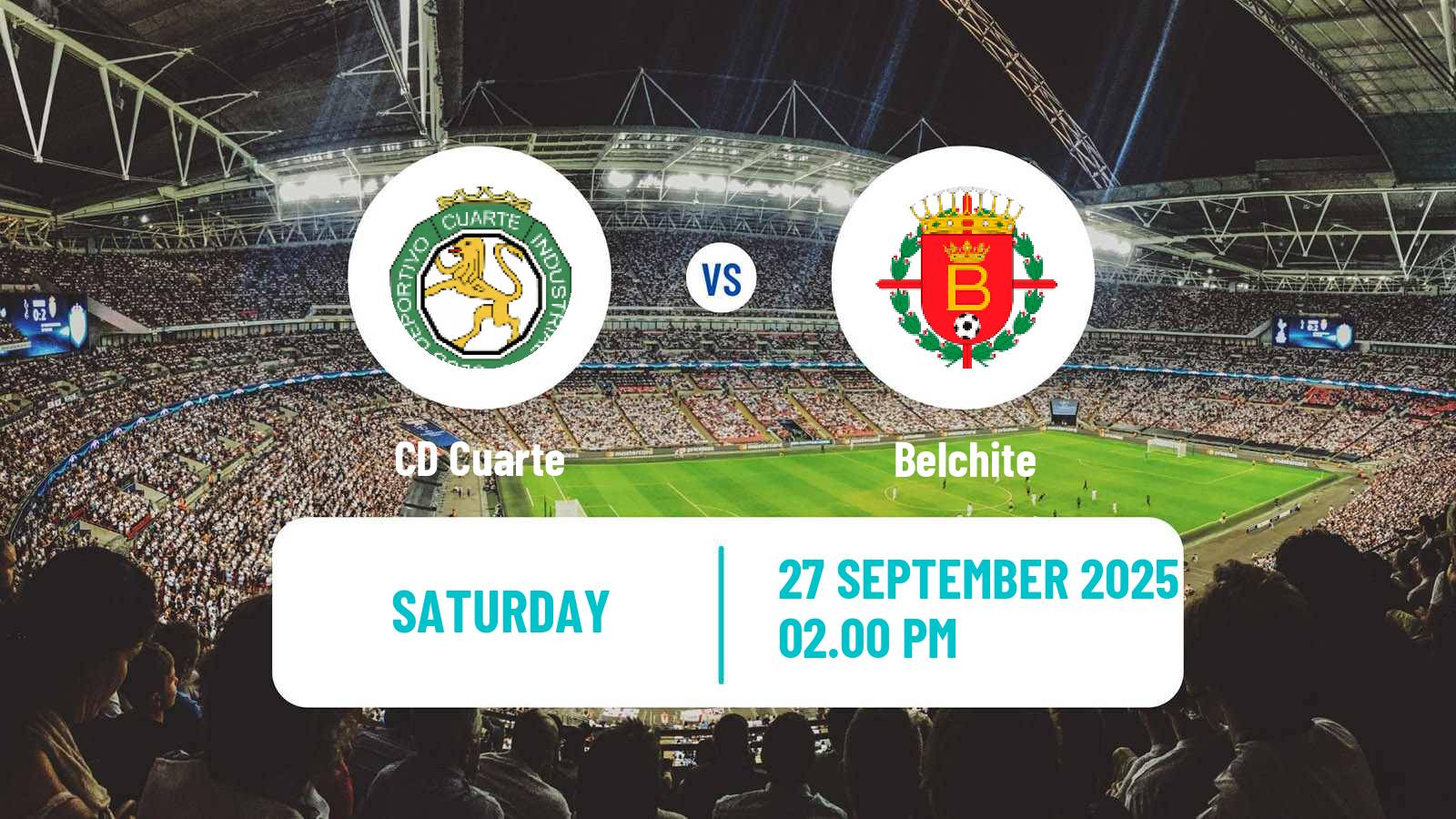Football Spanish Tercera RFEF - Group 17 Cuarte - Belchite