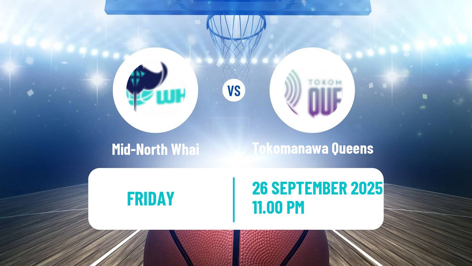 Basketball New Zealand Tauihi Basketball Women Mid-North Whai - Tokomanawa Queens