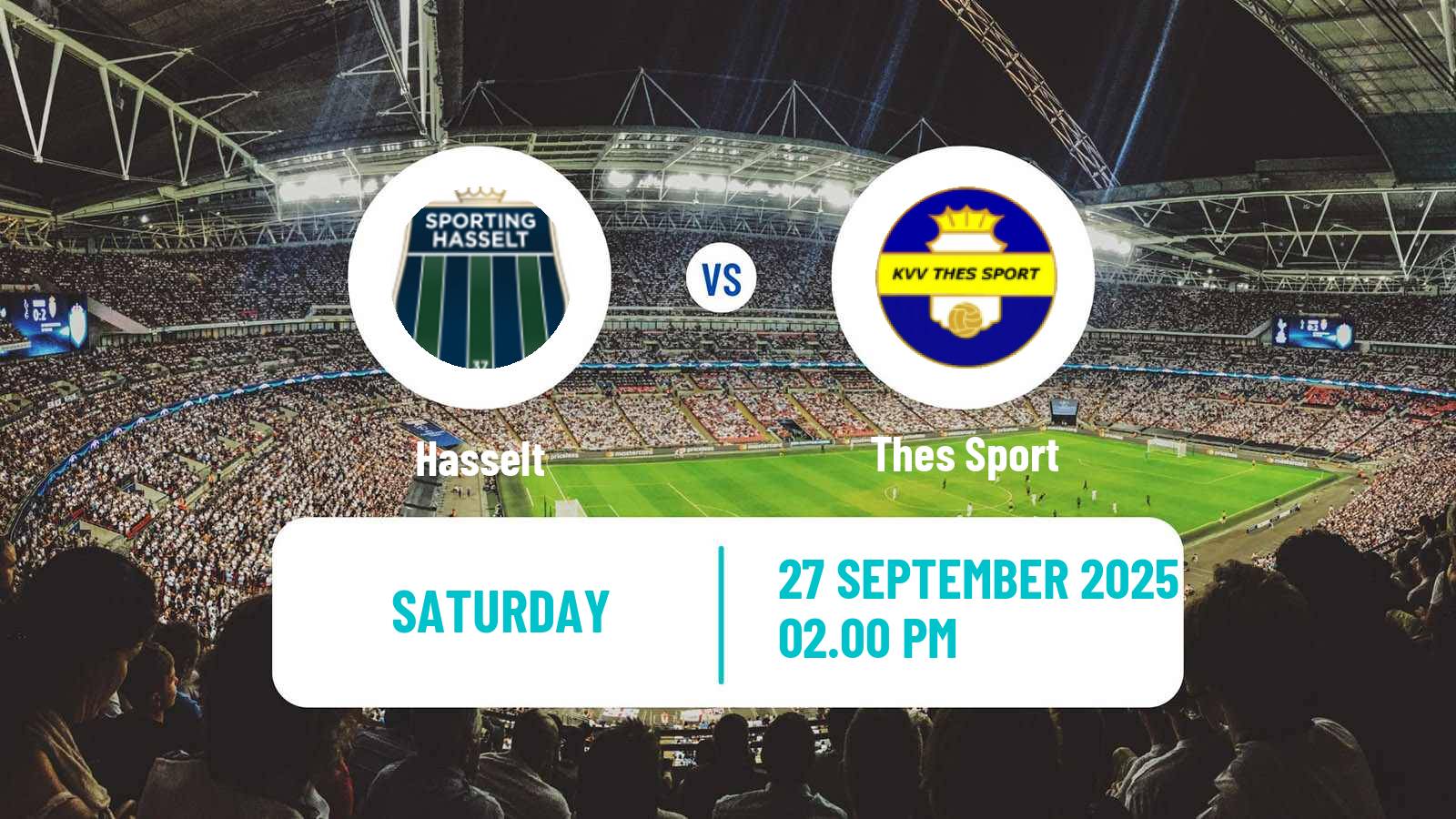 Football Belgian National Division 1 VV Hasselt - Thes Sport