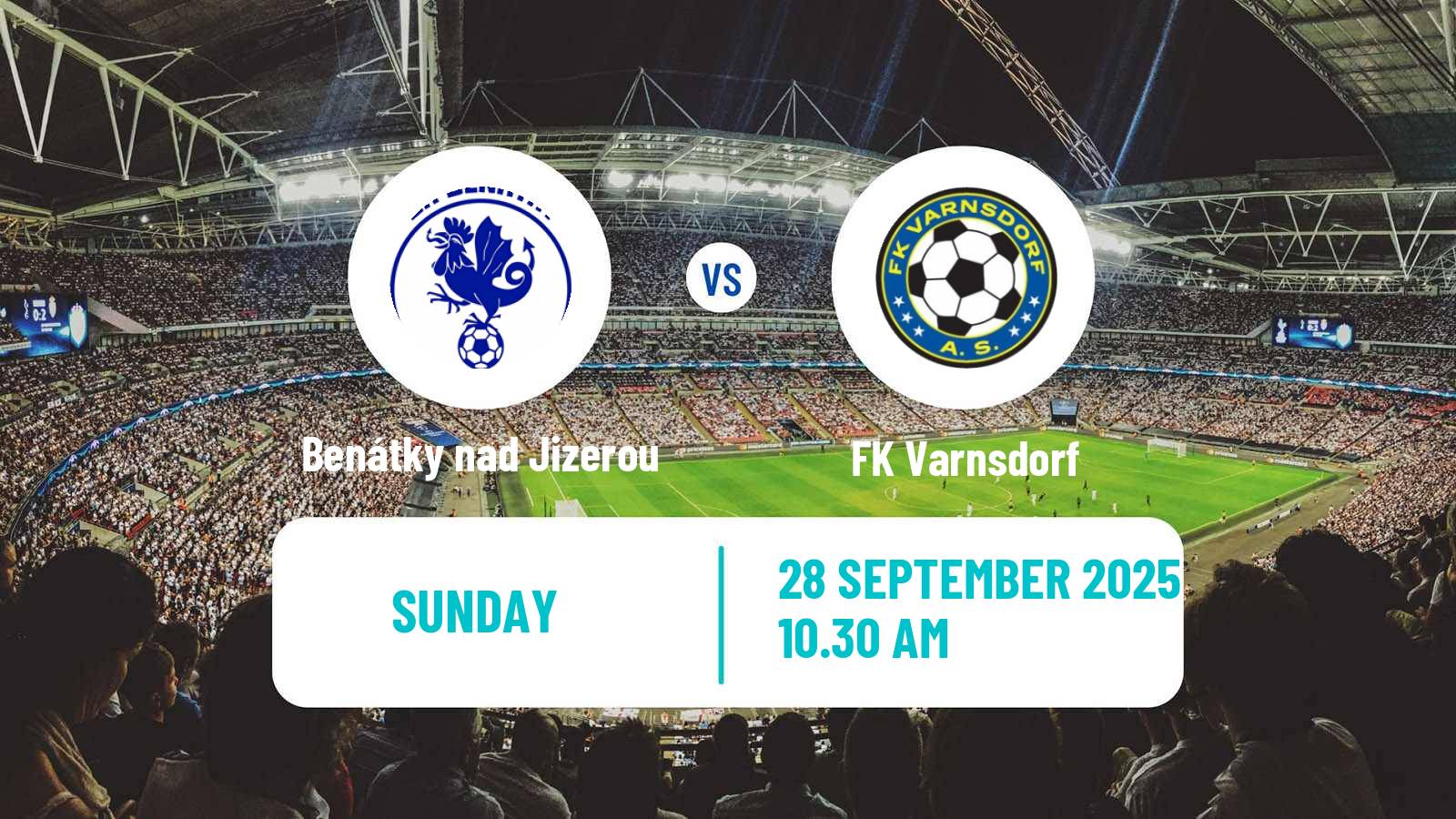 Football Czech CFL Group B Benátky nad Jizerou - Varnsdorf