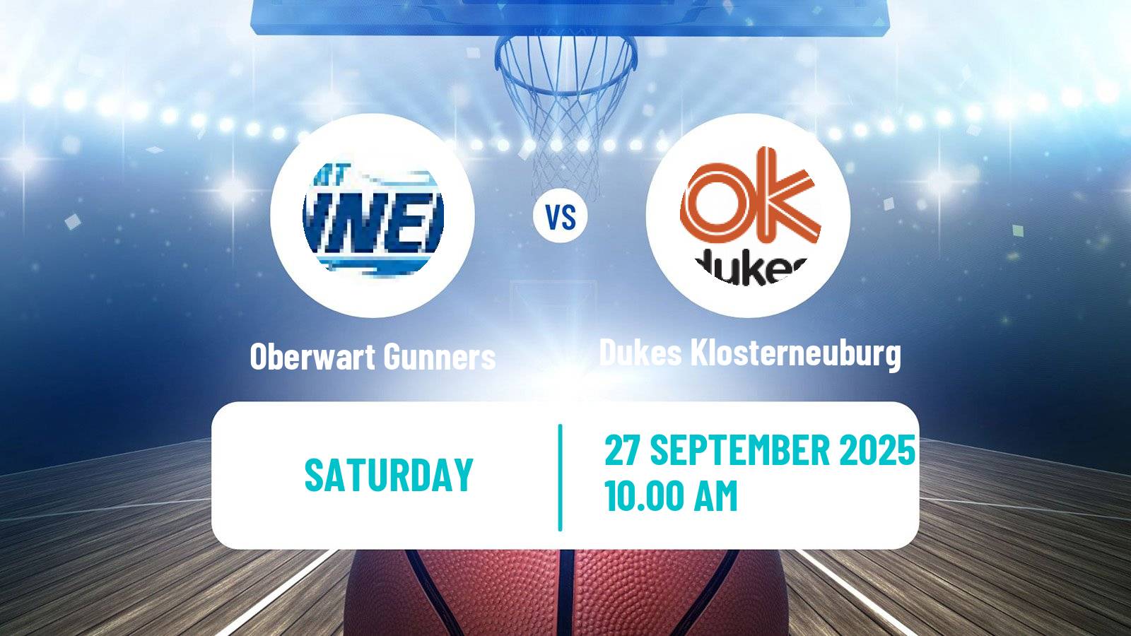 Basketball Austrian Super Cup Basketball Oberwart Gunners - Dukes Klosterneuburg