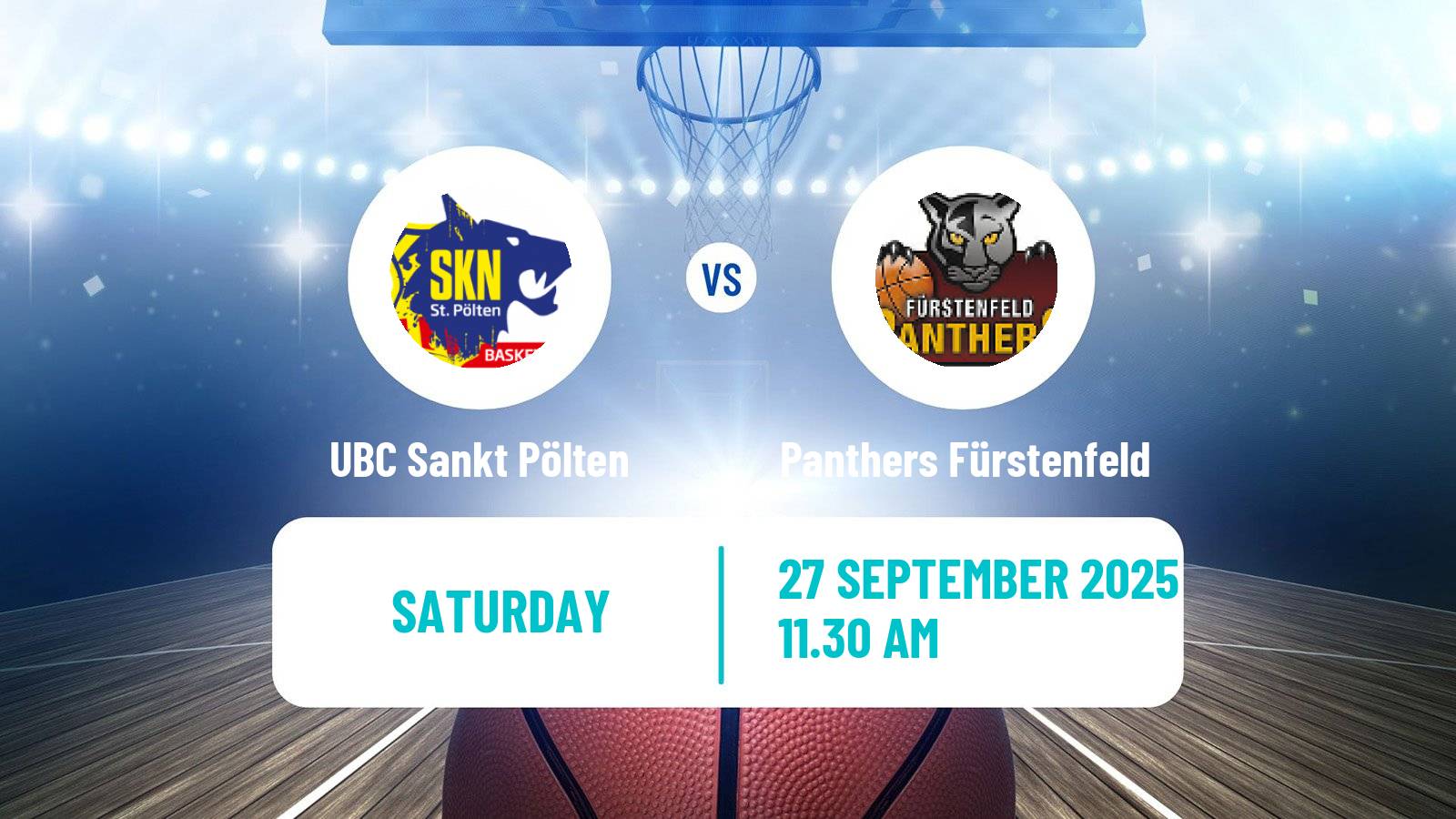 Basketball Austrian Superliga Basketball UBC Sankt Pölten - Panthers Fürstenfeld