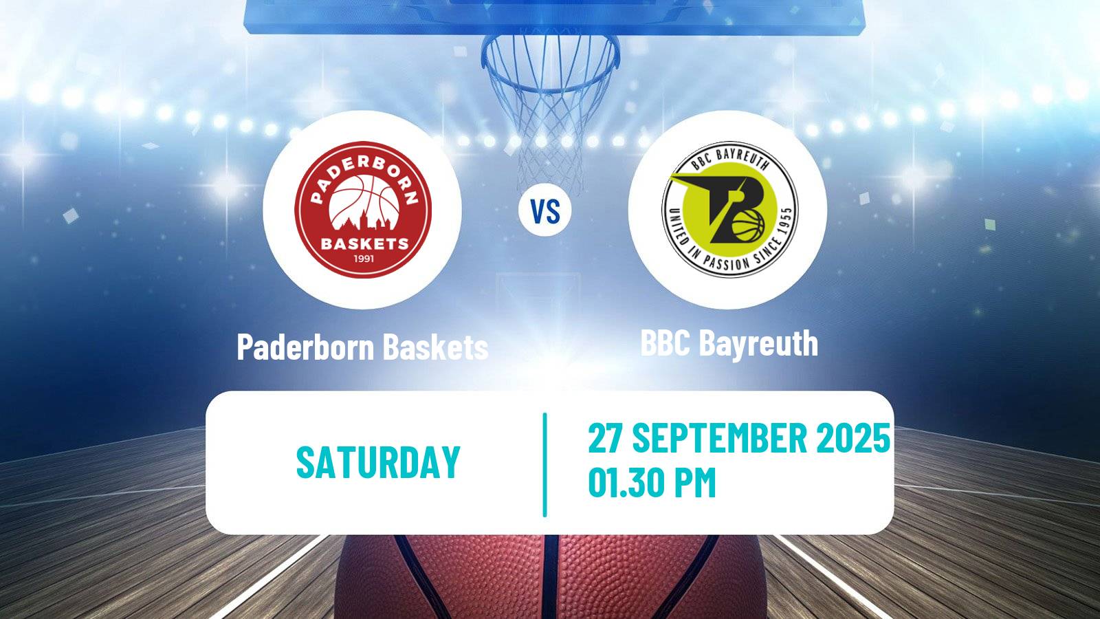 Basketball German Pro A Basketball Paderborn Baskets - BBC Bayreuth