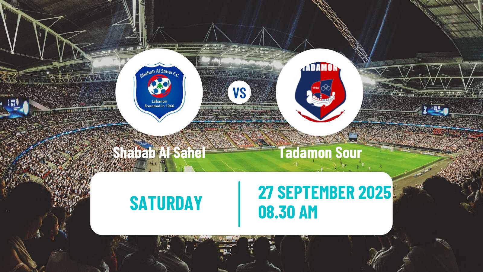 Football Lebanese Premier League Shabab Al Sahel - Tadamon Sour