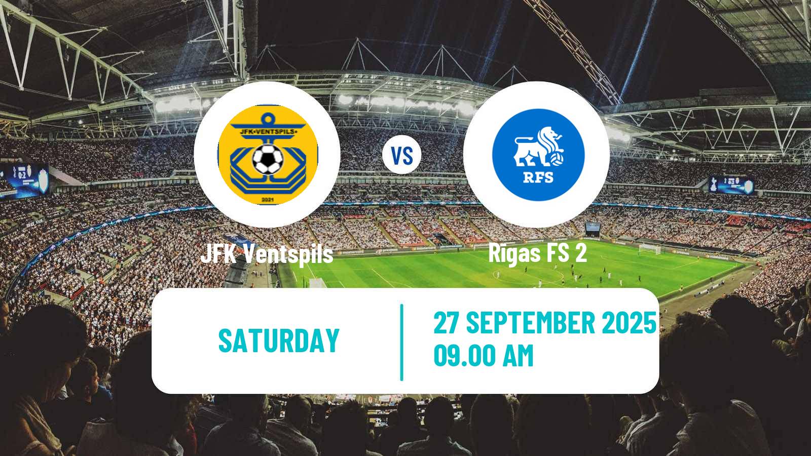 Football Latvian 1 Liga JFK Ventspils - Rīgas FS 2