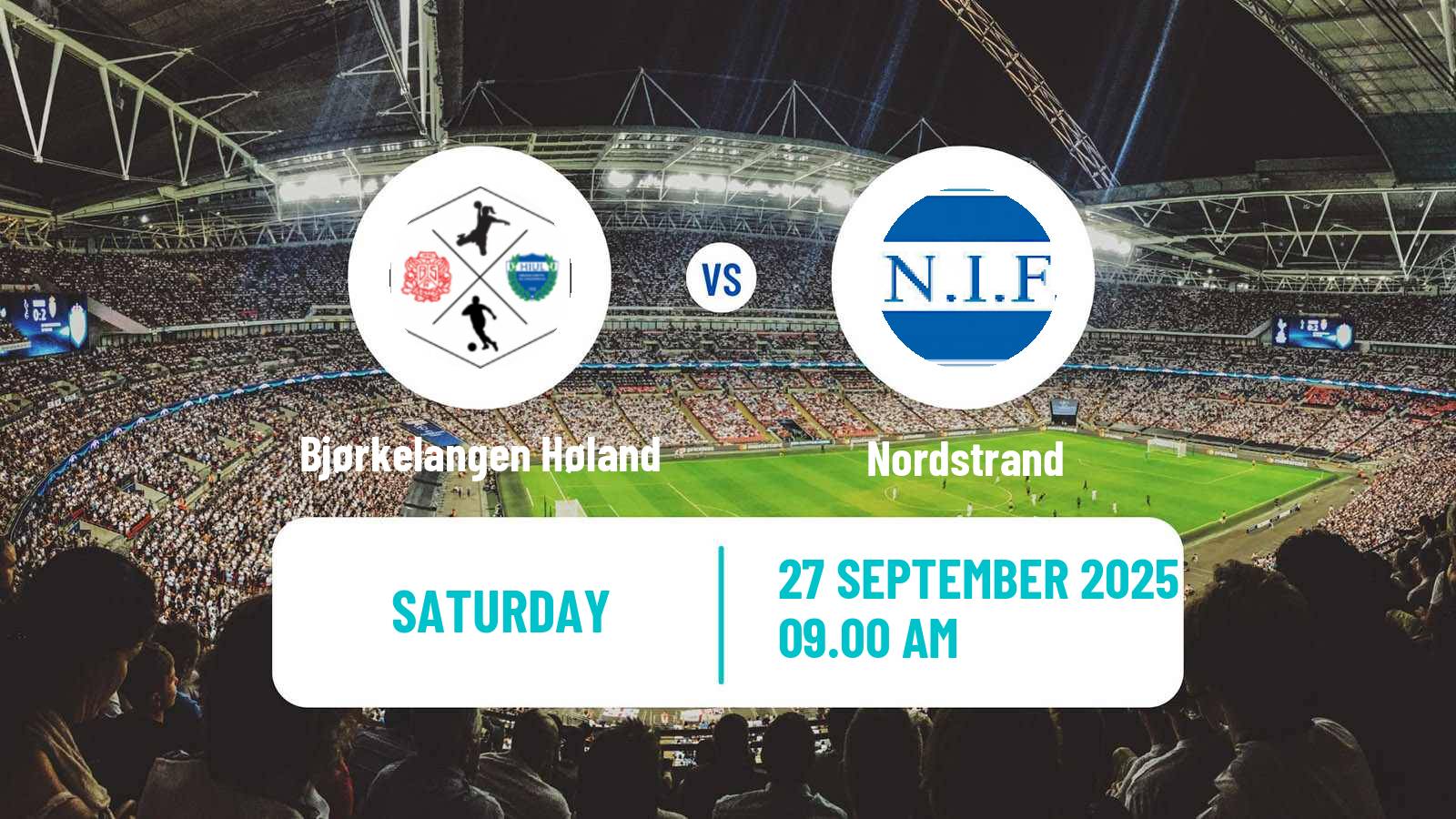 Football Norwegian Division 3 - Group 3 Bjørkelangen Høland - Nordstrand