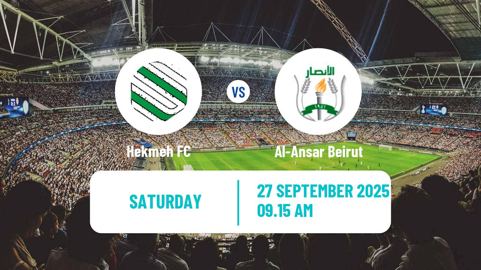 Football Lebanese Premier League Hekmeh - Al-Ansar Beirut