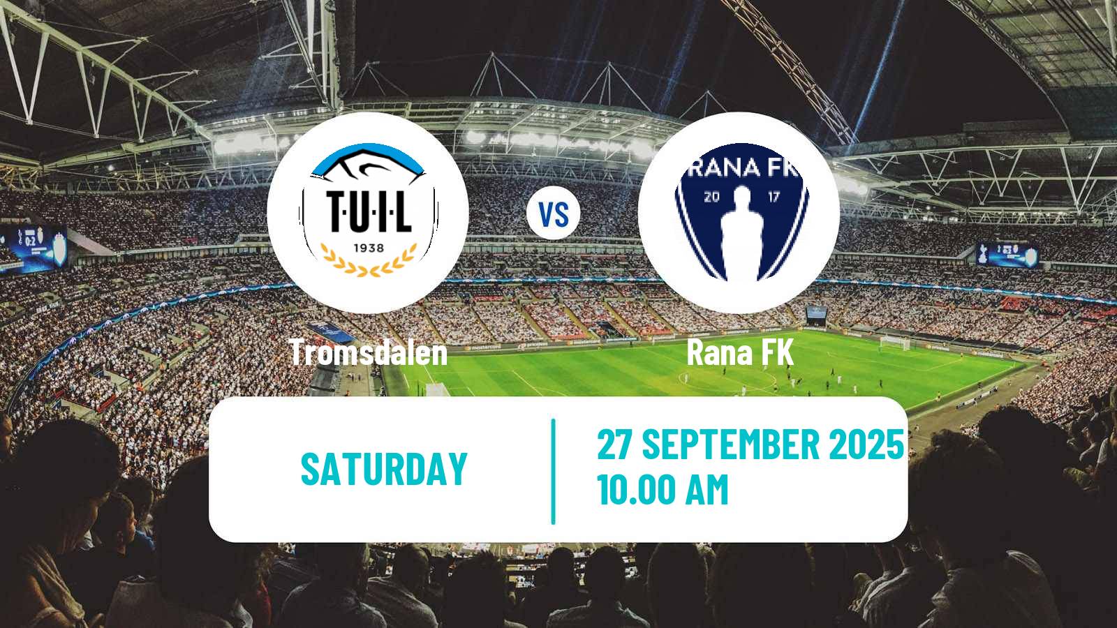 Football Norwegian Division 2 - Group 2 Tromsdalen - Rana
