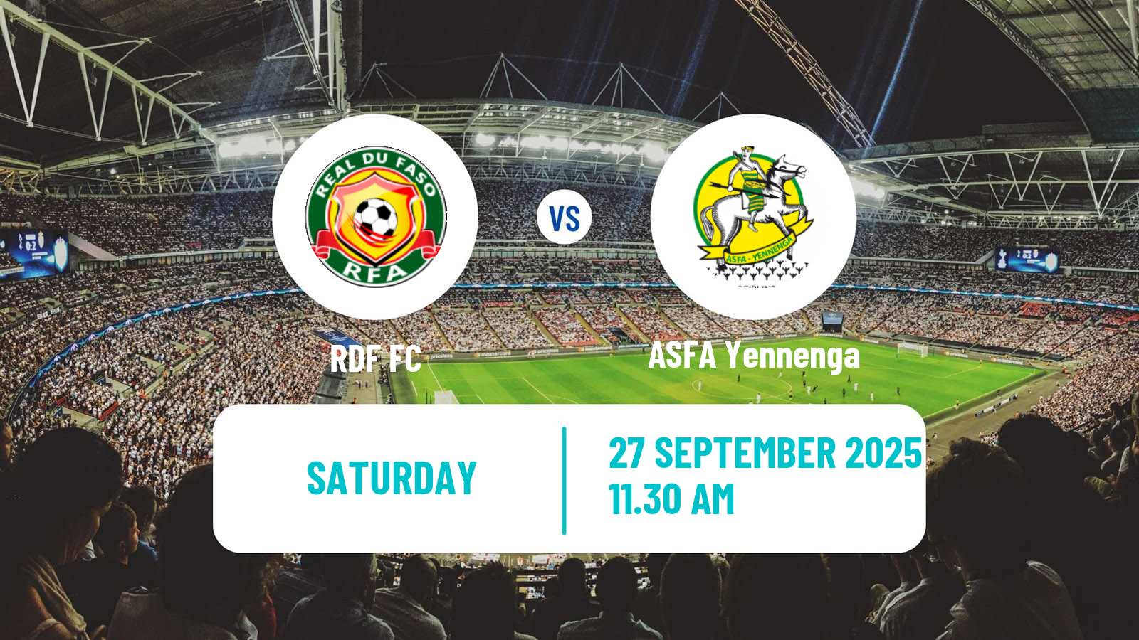 Football Burkina Faso Premier League RDF - ASFA Yennenga
