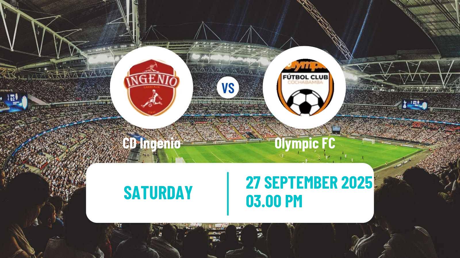 Football Bolivian Nacional B Ingenio - Olympic FC