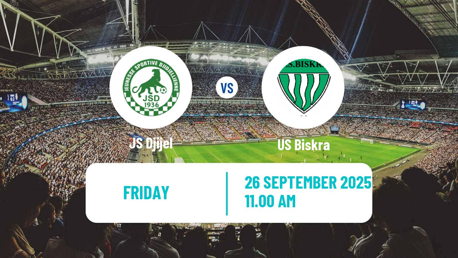Football Algerian Ligue 2 Djijel - Biskra