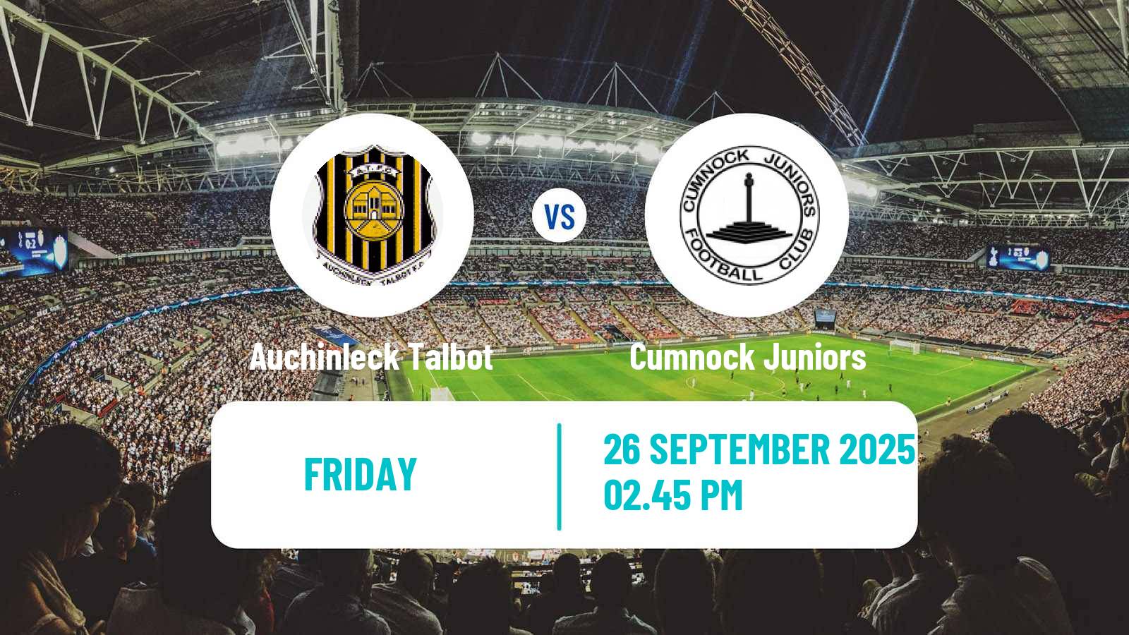 Football Scottish Cup Auchinleck Talbot - Cumnock Juniors