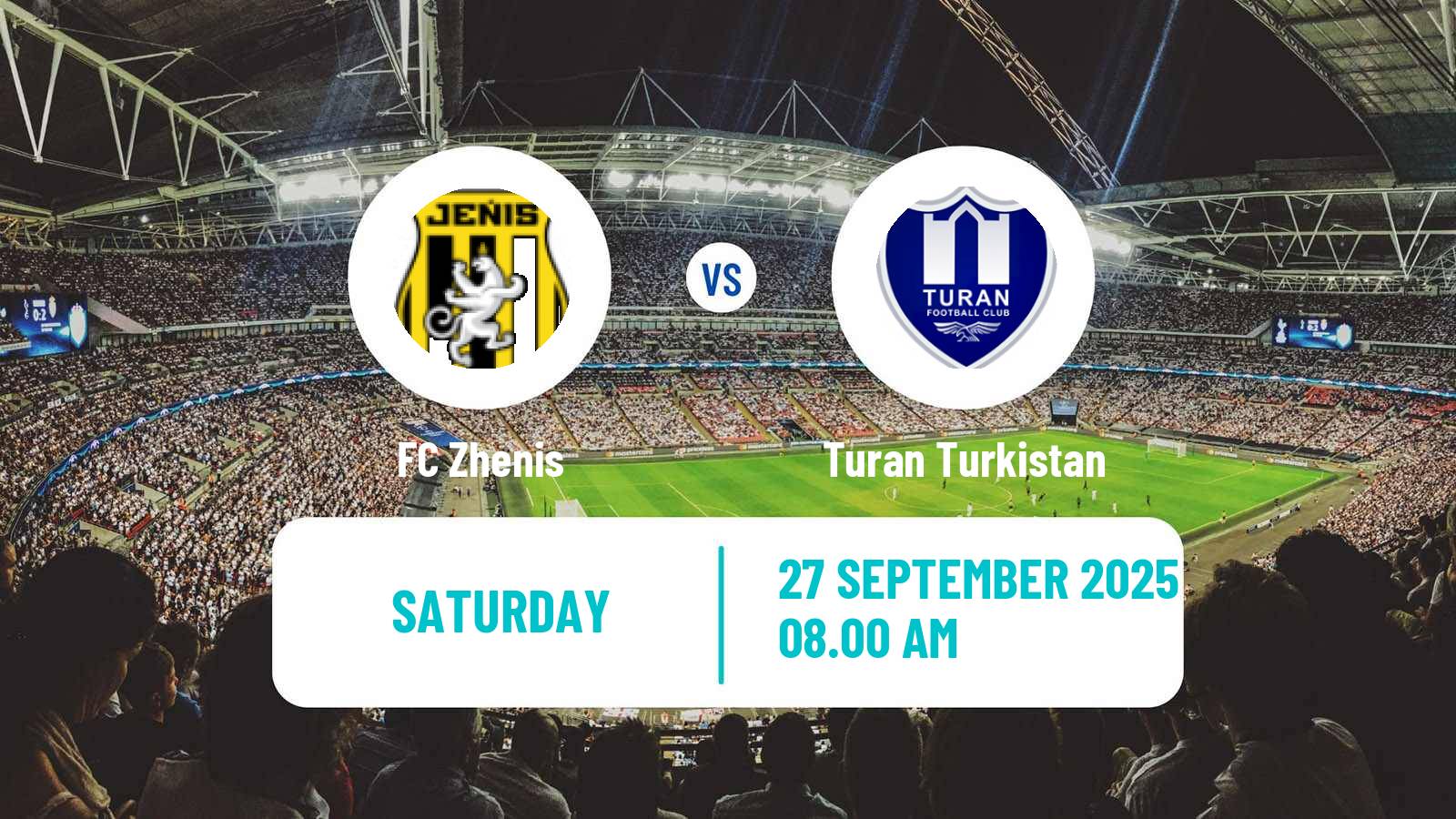 Football Kazakh Premier League Zhenis - Turan Turkistan