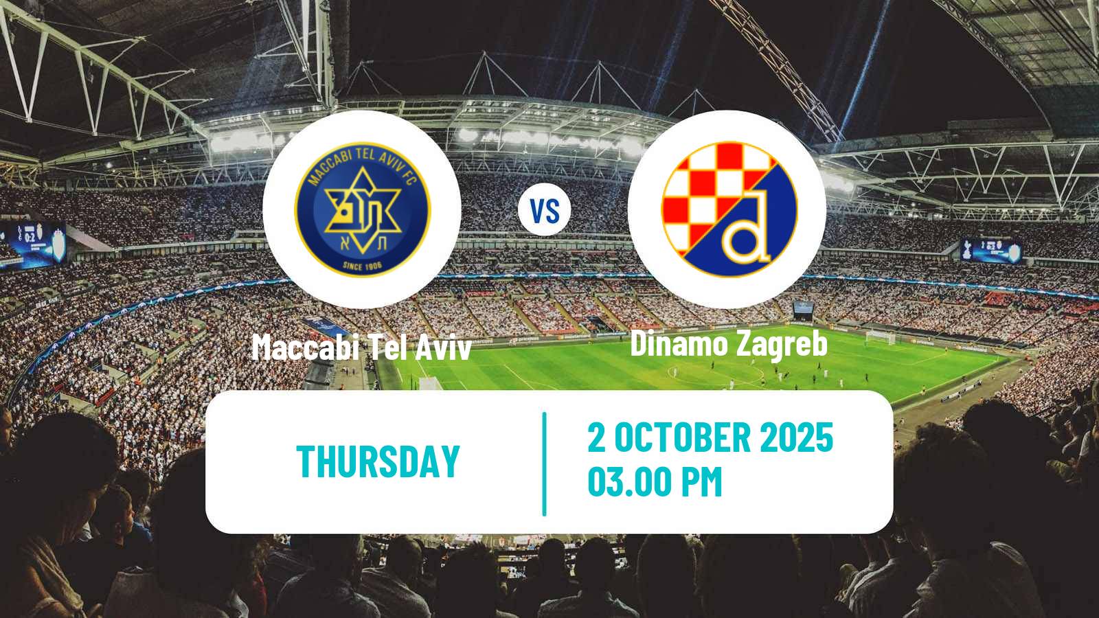 Football UEFA Europa League Maccabi Tel Aviv - Dinamo Zagreb