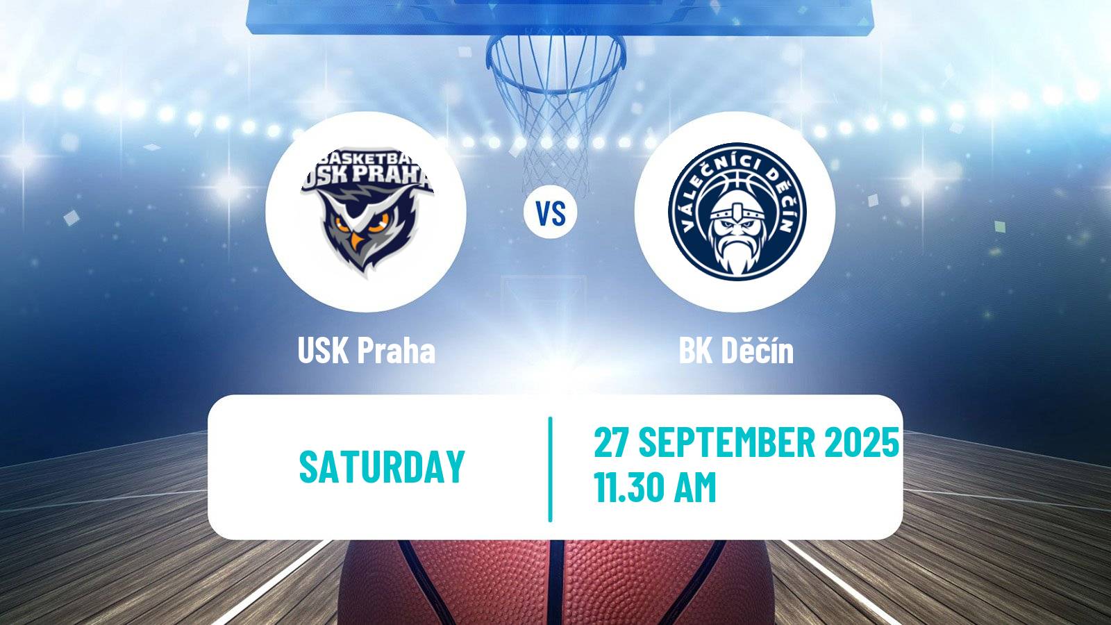 Basketball Czech NBL USK Praha - Děčín