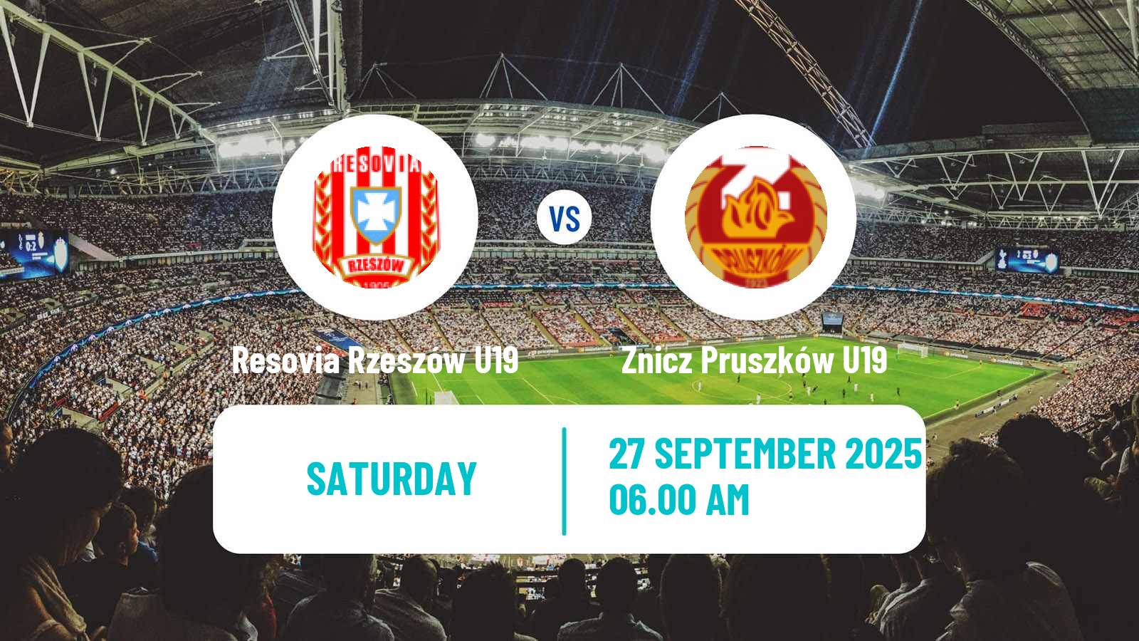 Football Polish Central Youth League Resovia Rzeszów U19 - Znicz Pruszków U19