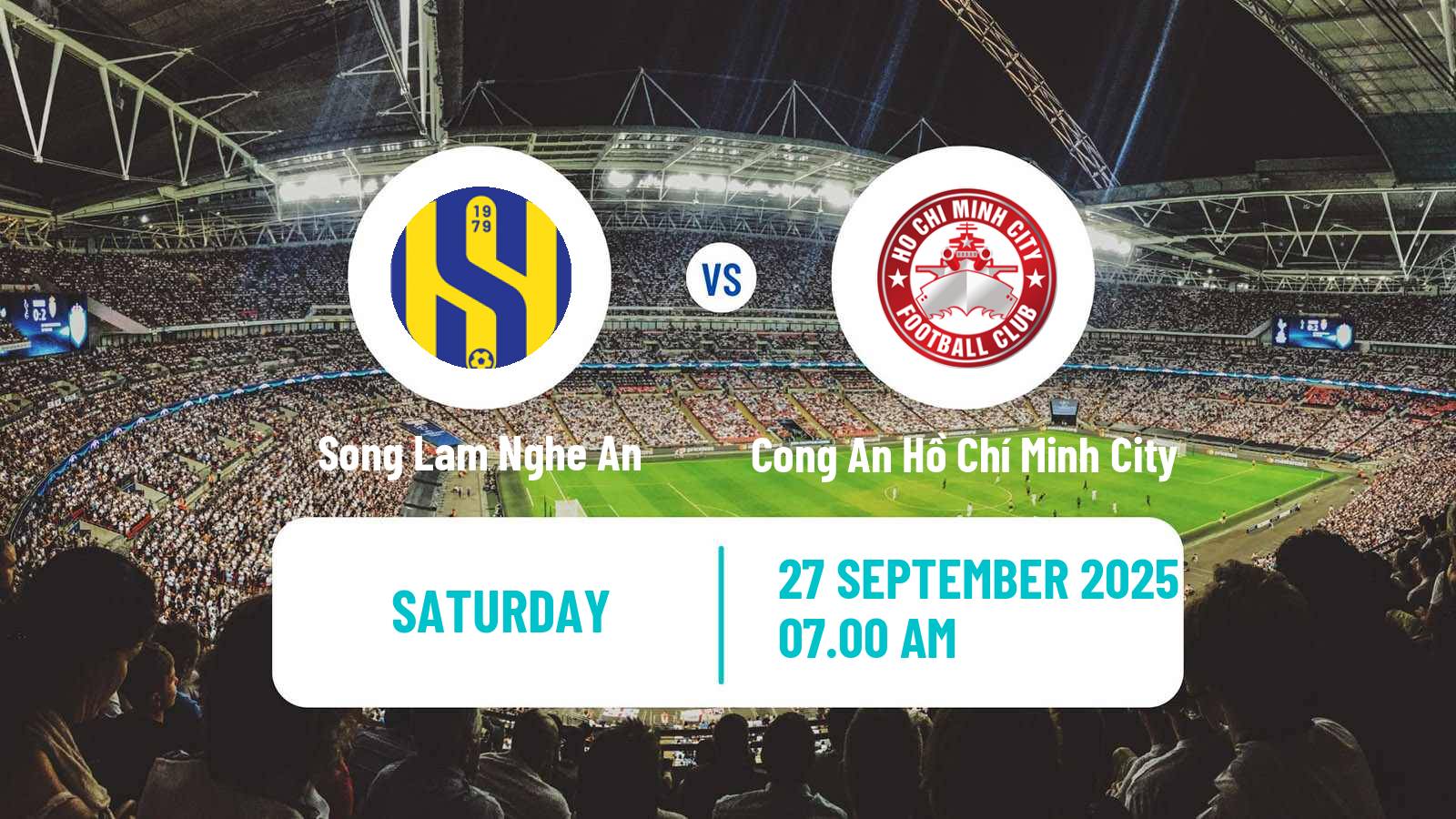Football Vietnamese V League 1 Song Lam Nghe An - Cong An Hồ Chí Minh City