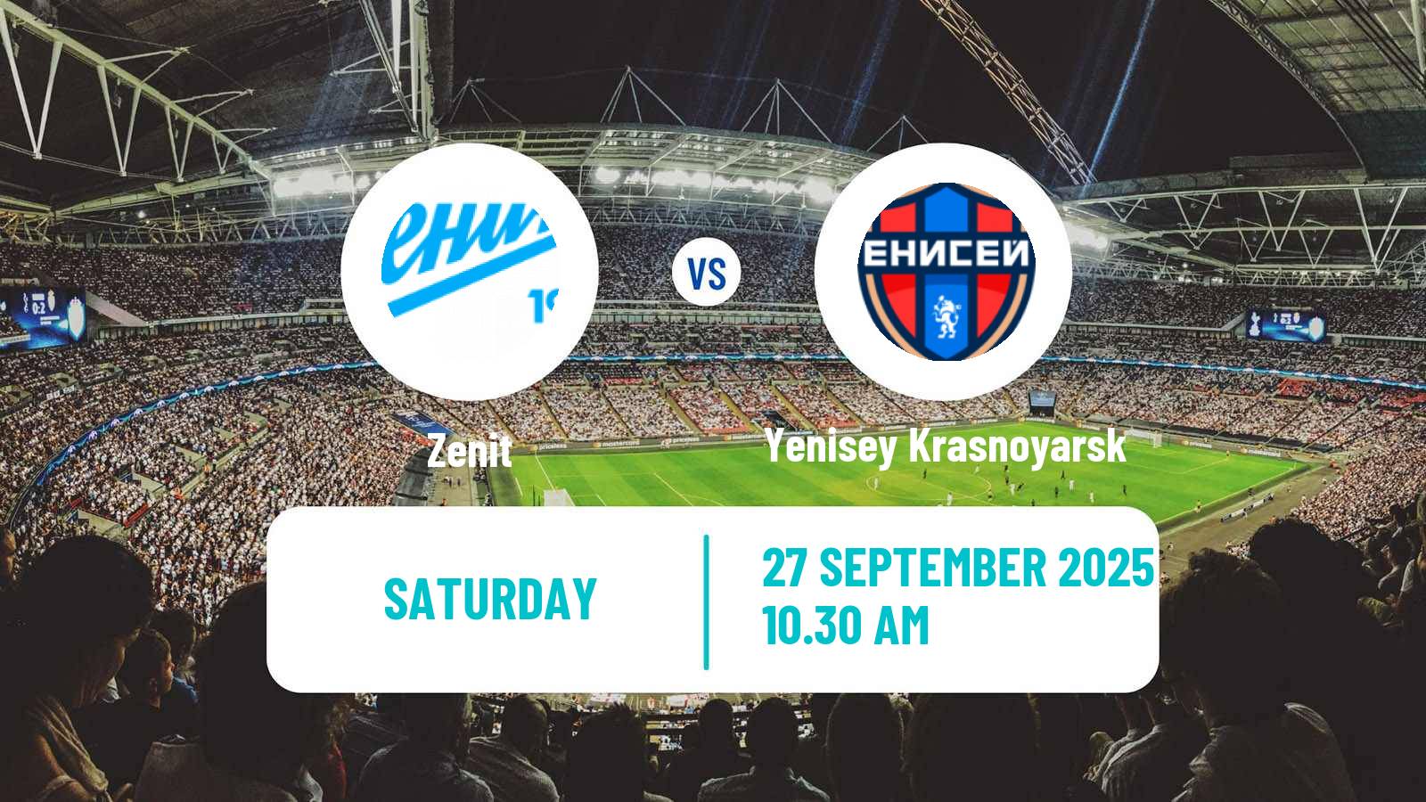 Football Russian Supreme Division Women Zenit - Yenisey Krasnoyarsk