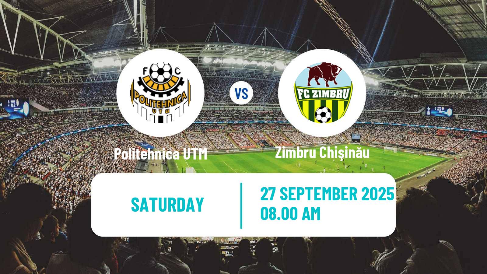 Football Moldovan Super Liga Politehnica UTM - Zimbru Chişinău