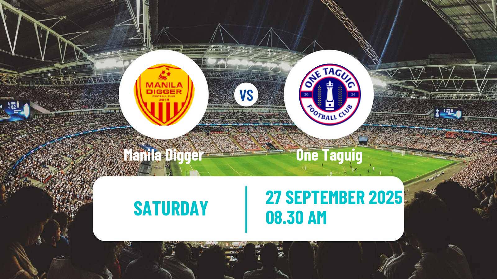Football Philippines PFL Manila Digger - One Taguig