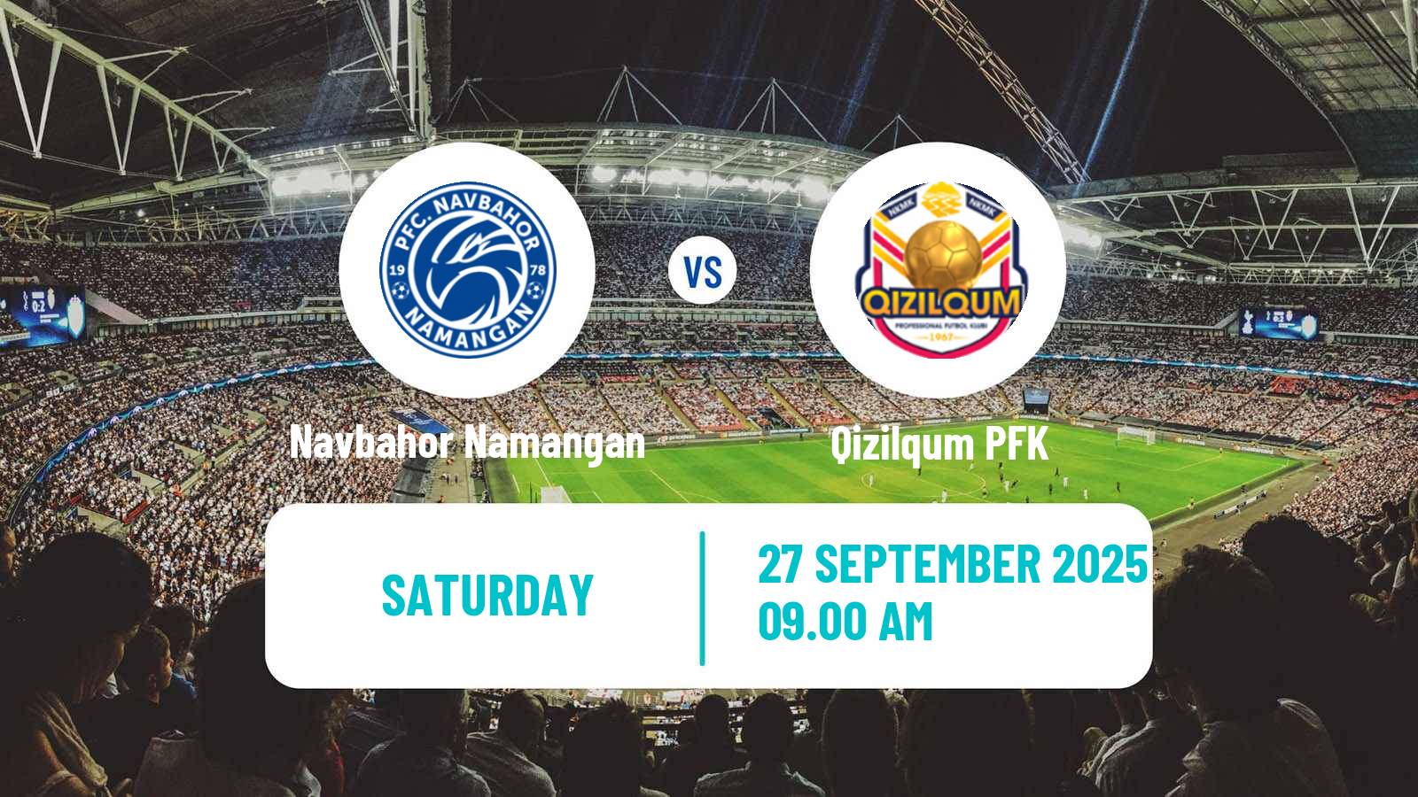 Football Uzbek League Navbahor Namangan - Qizilqum