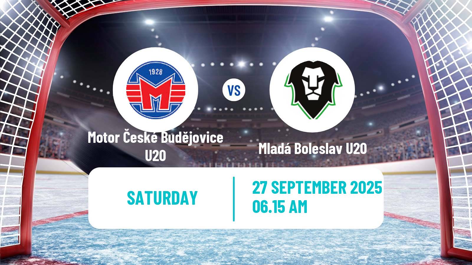 Hockey Czech ELJ Motor České Budějovice U20 - Mladá Boleslav U20
