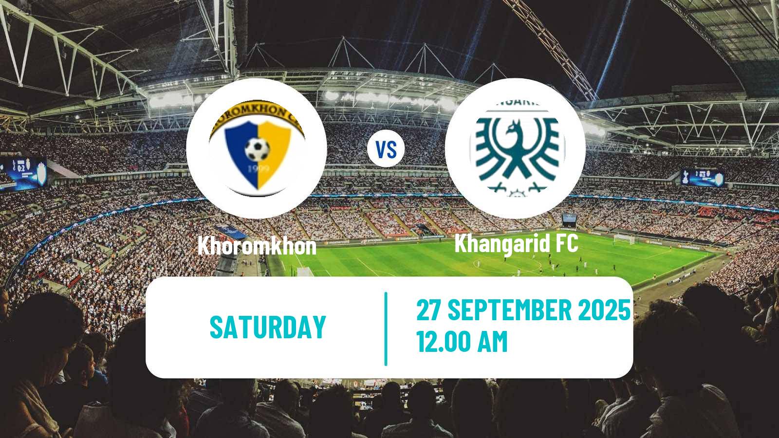 Football Mongolian Premier League Khoromkhon - Khangarid