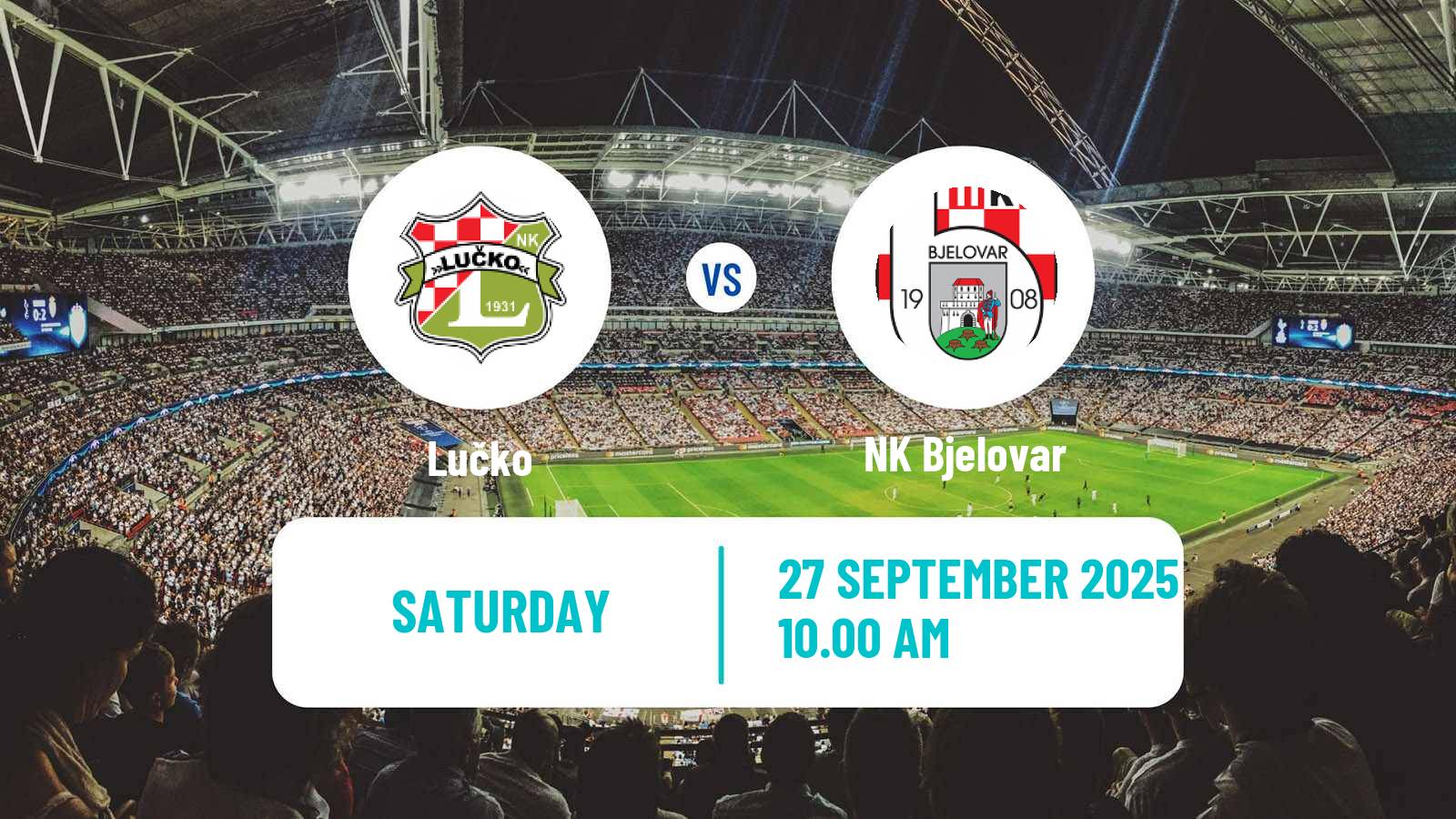 Football Croatian Druga NL Lučko - Bjelovar