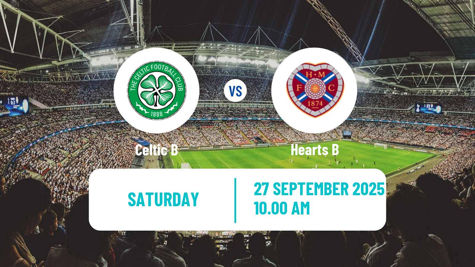 Football Scottish Lowland League Celtic B - Hearts B