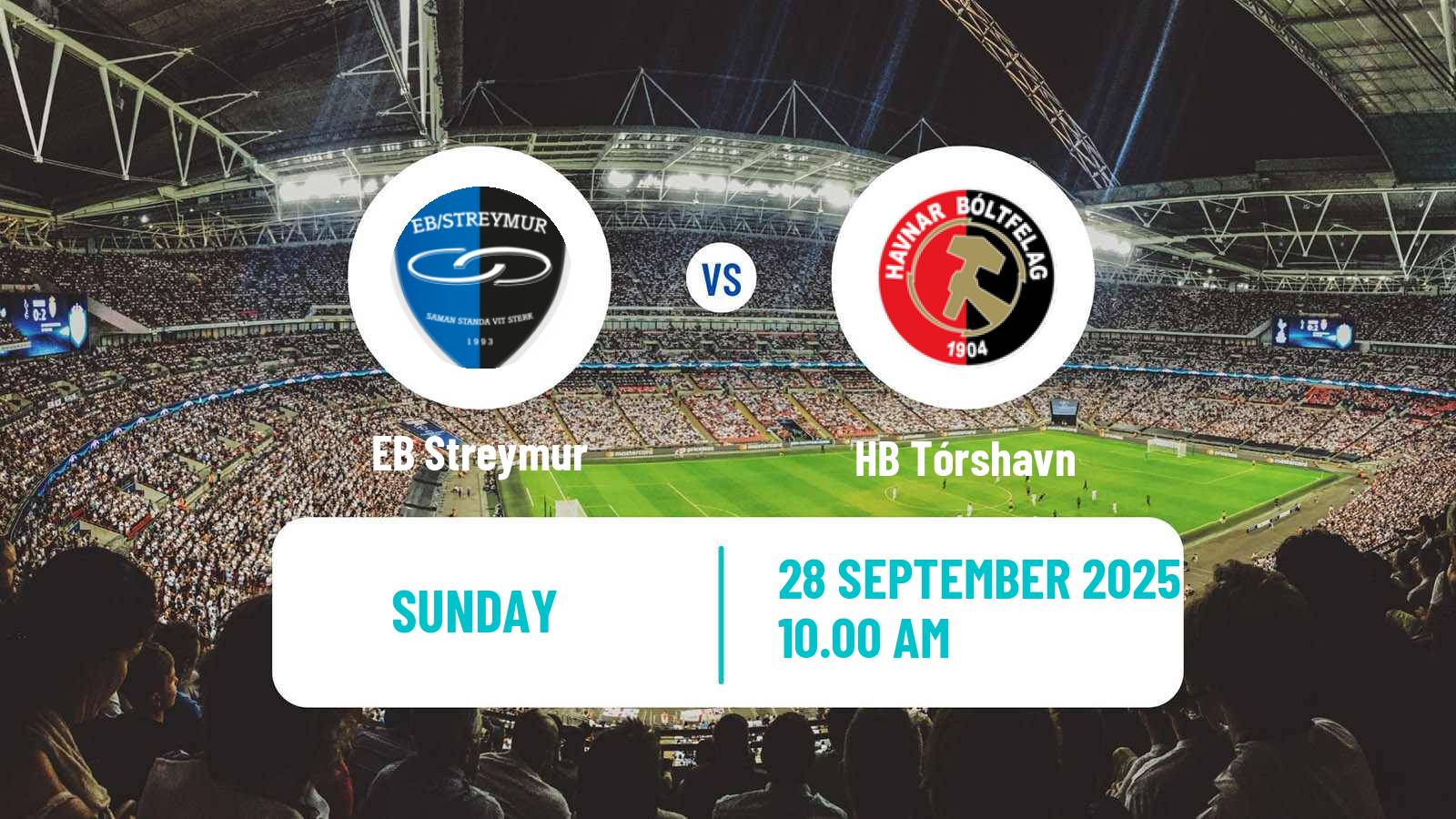 Football Faroe Islands Premier League EB Streymur - HB Tórshavn