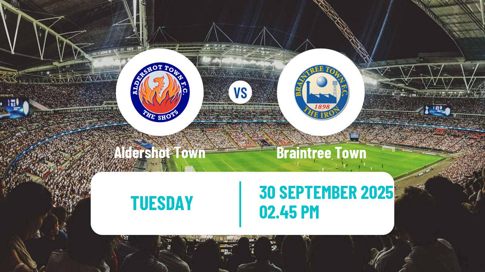 Football English National League Aldershot Town - Braintree Town