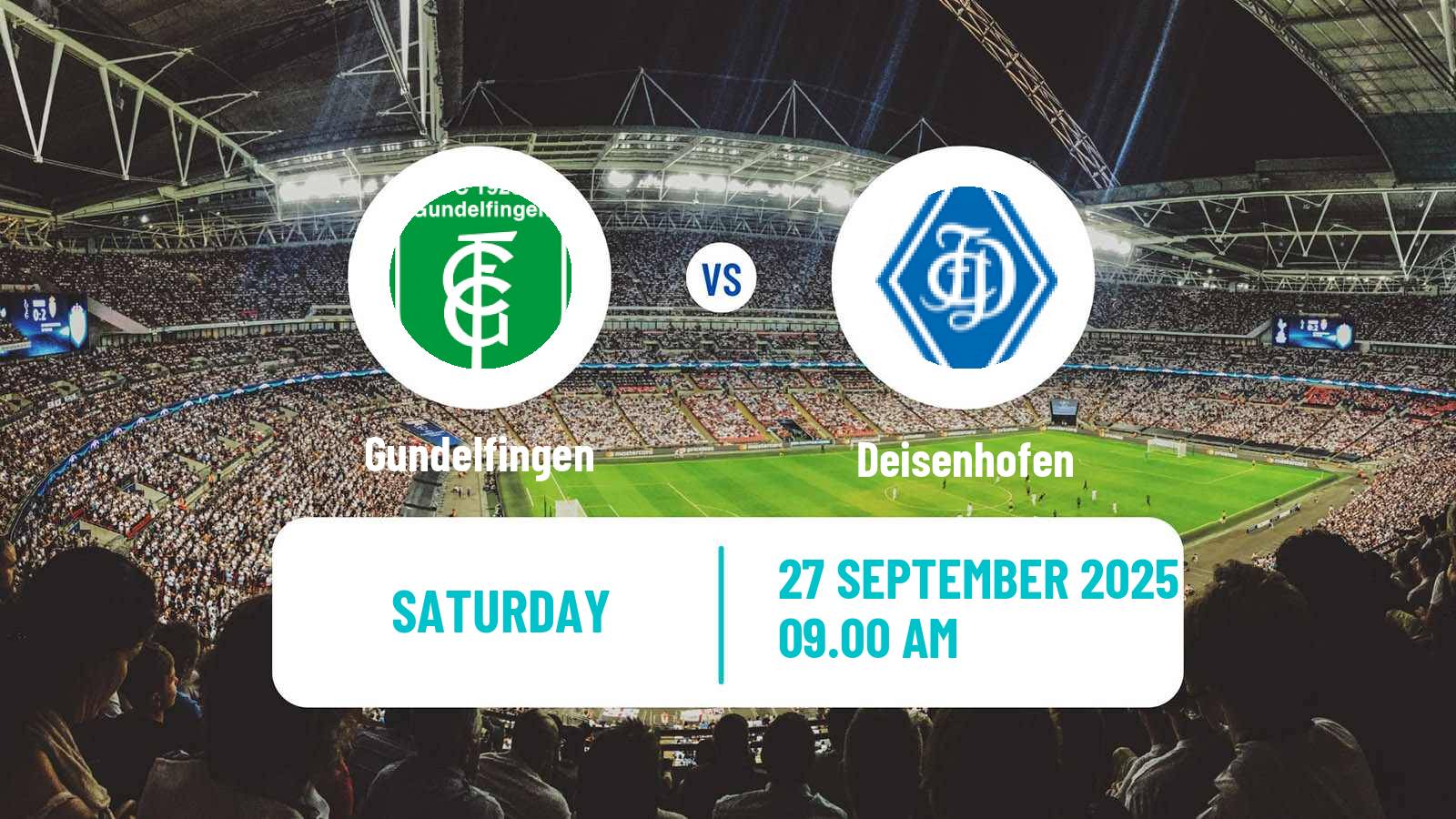 Football German Oberliga Bayern Süd Gundelfingen - Deisenhofen