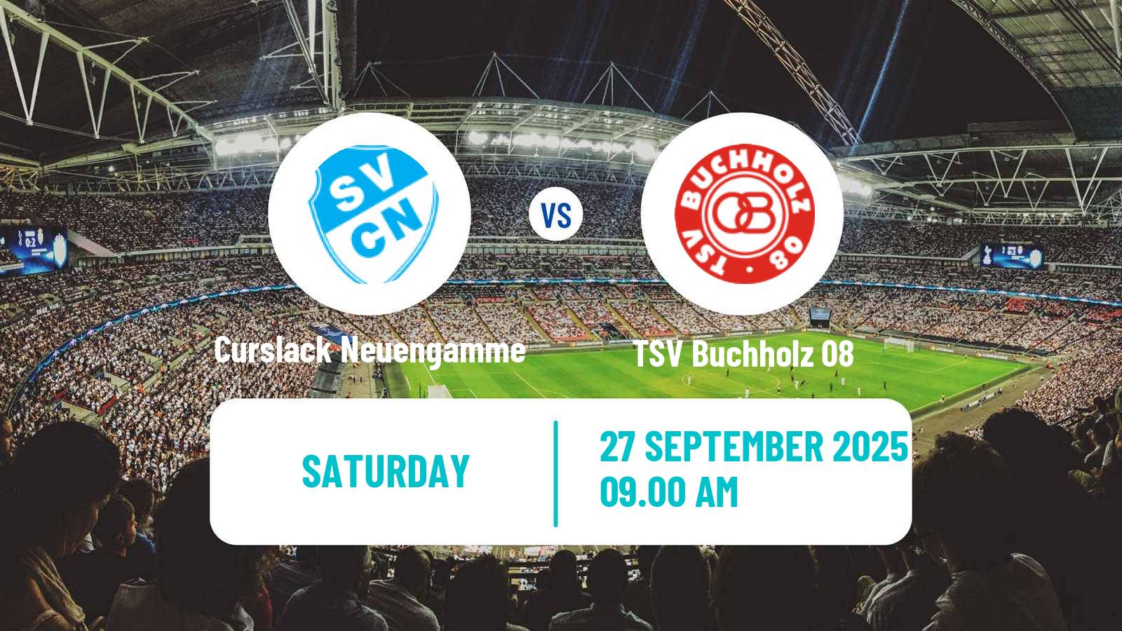 Football German Oberliga Hamburg Curslack Neuengamme - TSV Buchholz 08