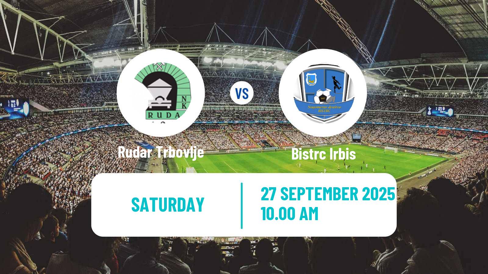 Football Slovenian 3 SNL West Rudar Trbovlje - Bistrc Irbis