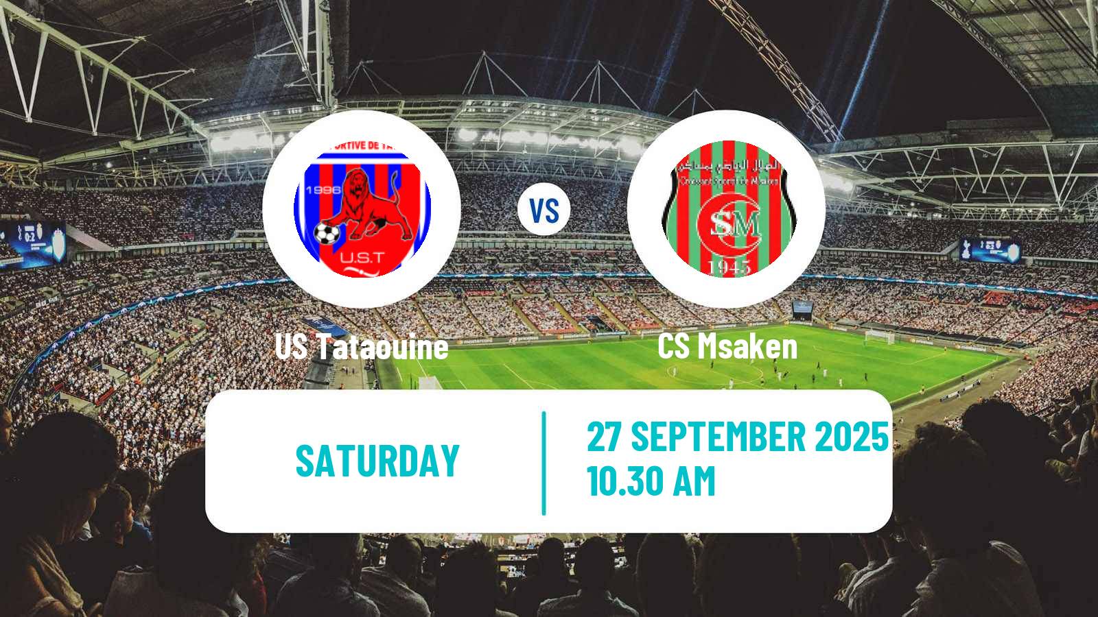 Football Tunisian Ligue 2 Tataouine - Msaken