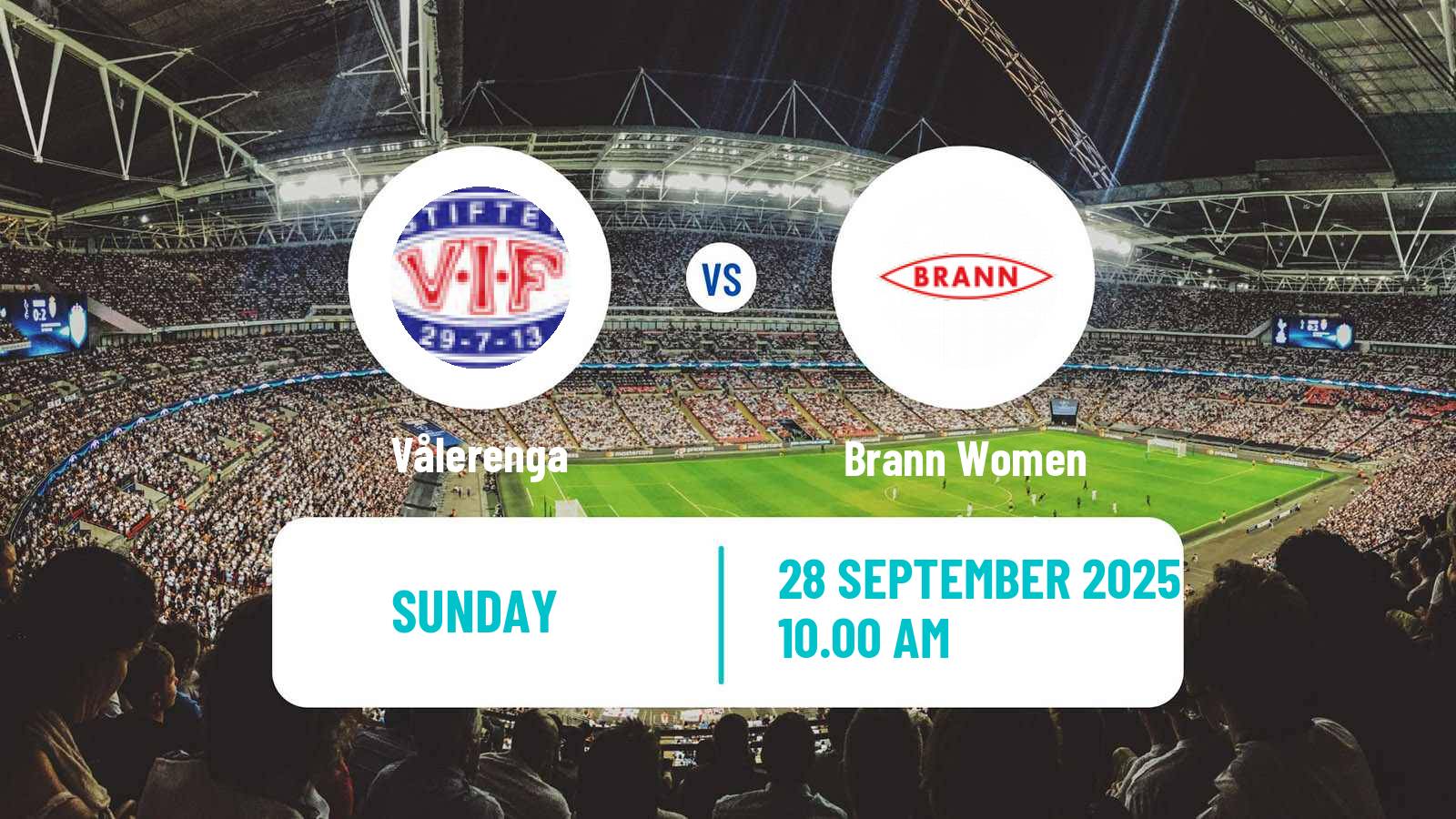 Football Norwegian Cup Women Vålerenga - Brann